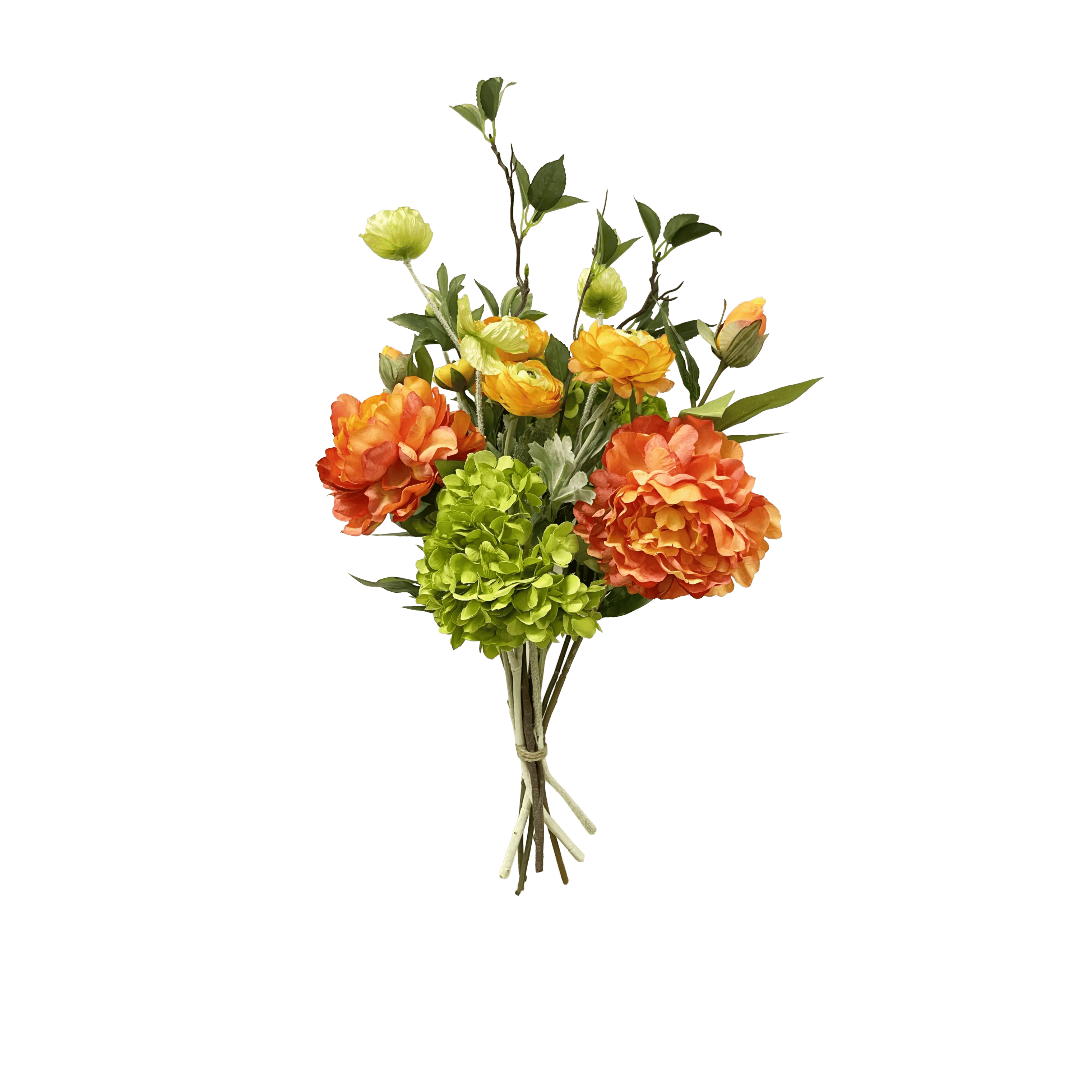 everbloom Kunstige blomster Kunstig Blomsterbuket i Grøn/Orange, 1