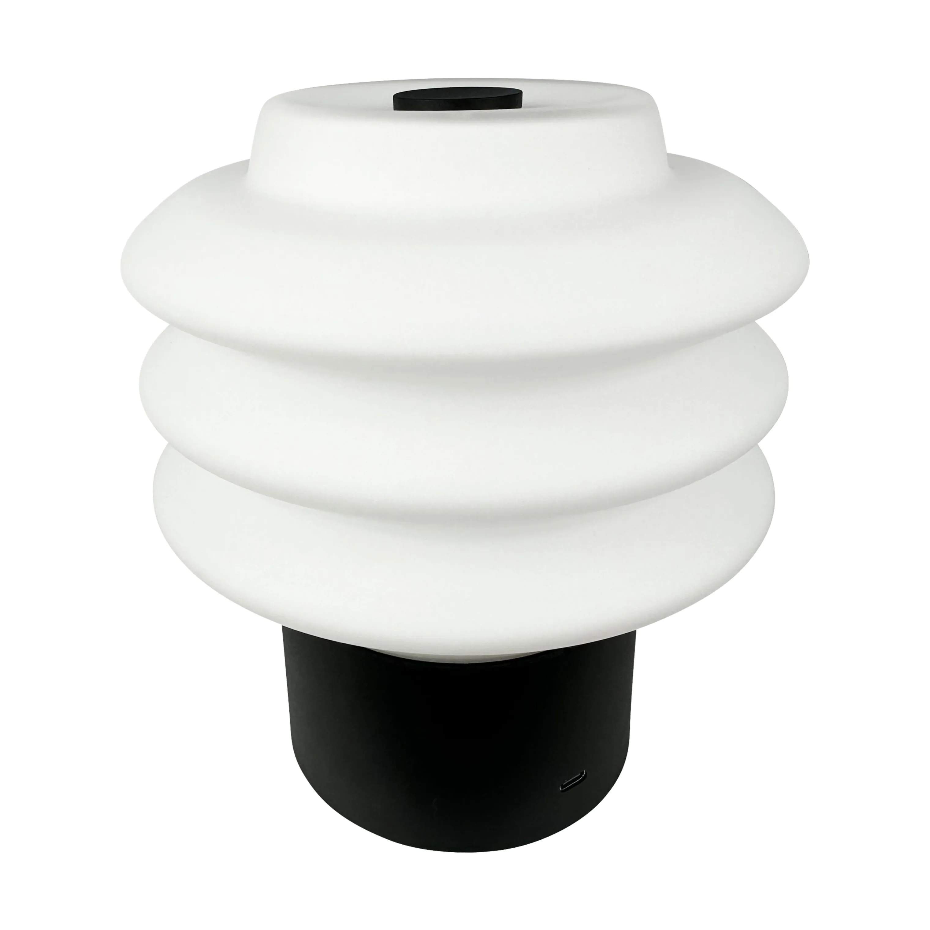 Dyberg Larsen Bordlamper Diva Bordlampe i Opal/ Sort, 18 cm, 1