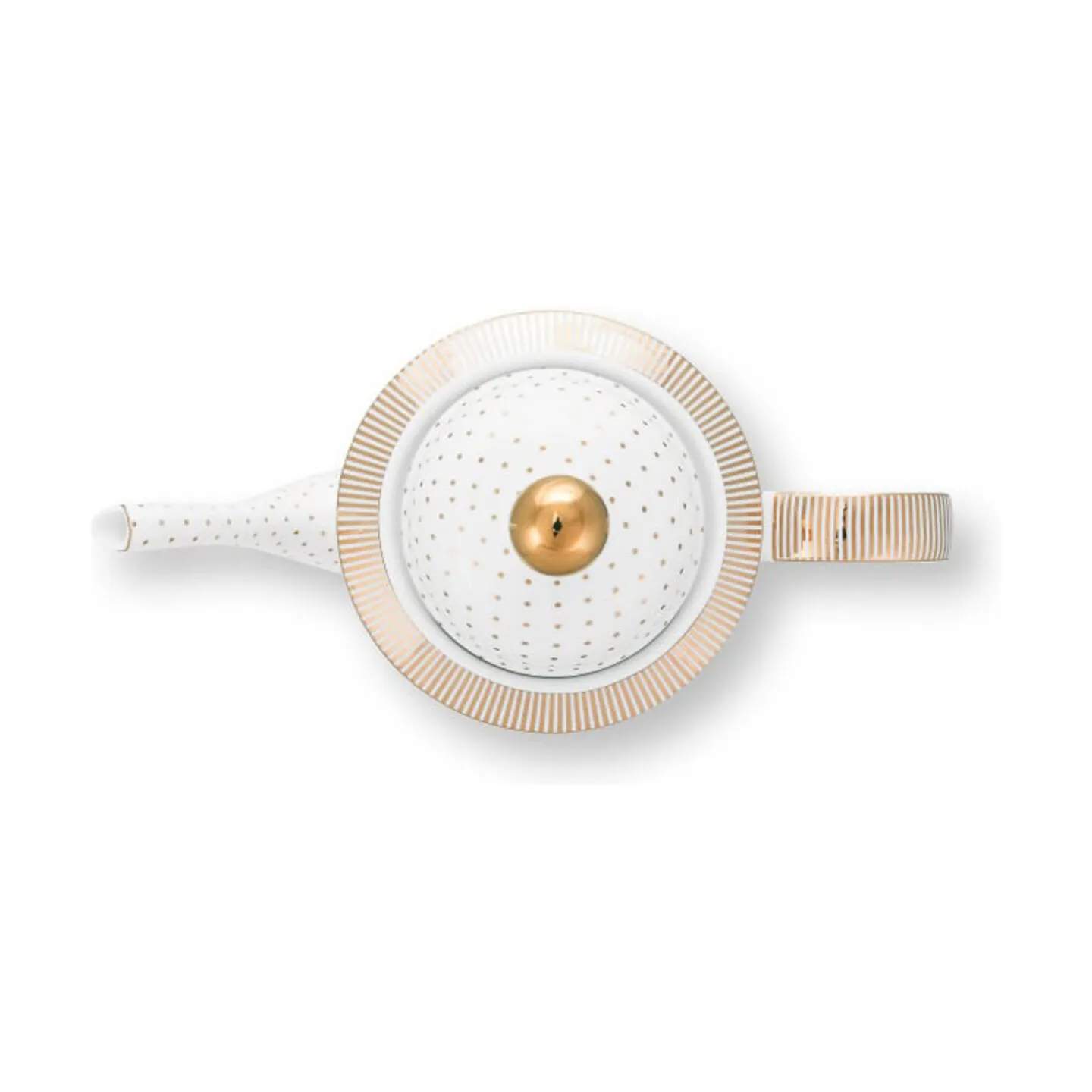 PIP Studio Tekander Dot Delight Tekande i Hvid/guldfarvet, 4