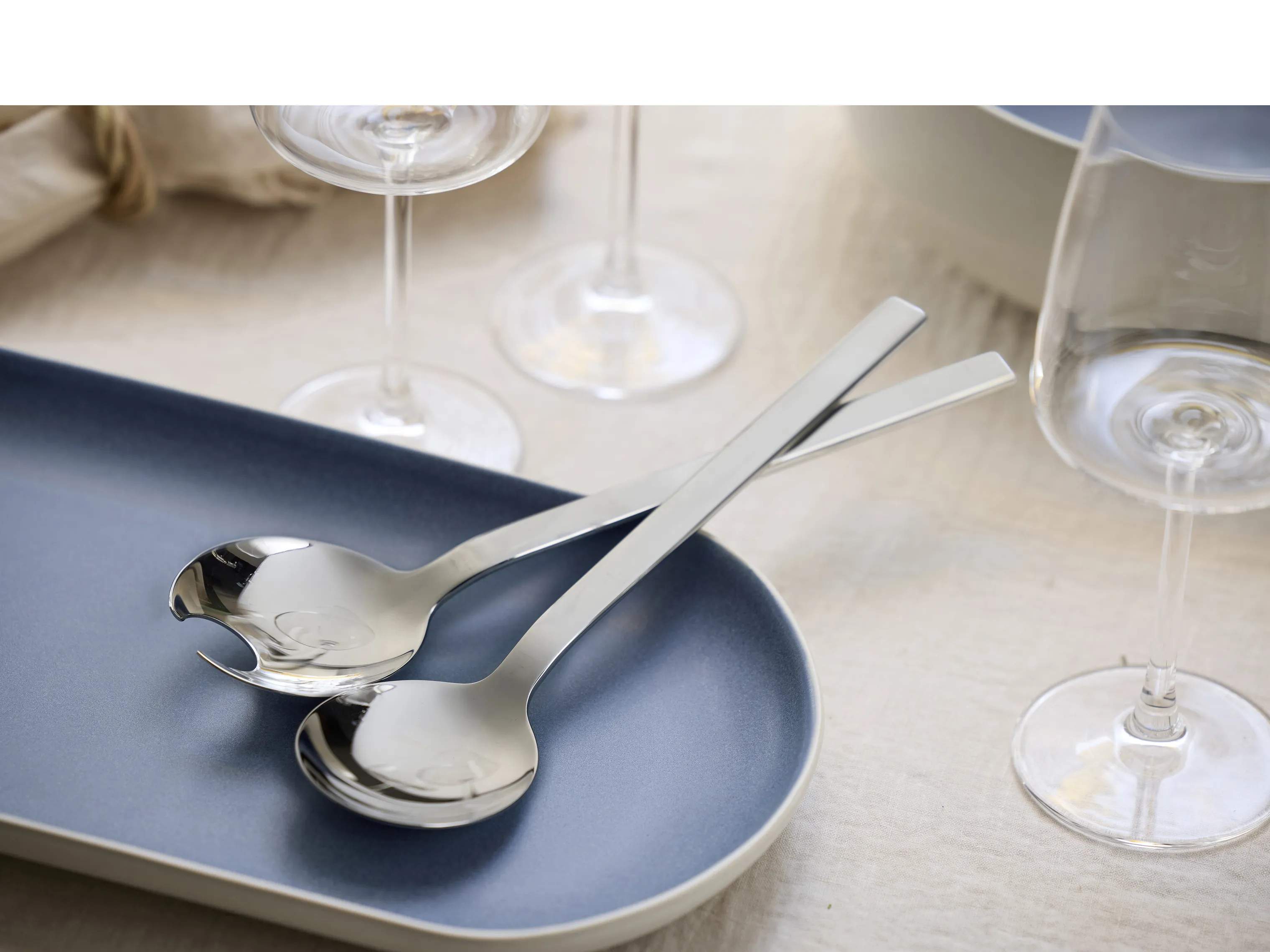 Studio Round Salatbestik Storm Salatbestik i Steel, 2