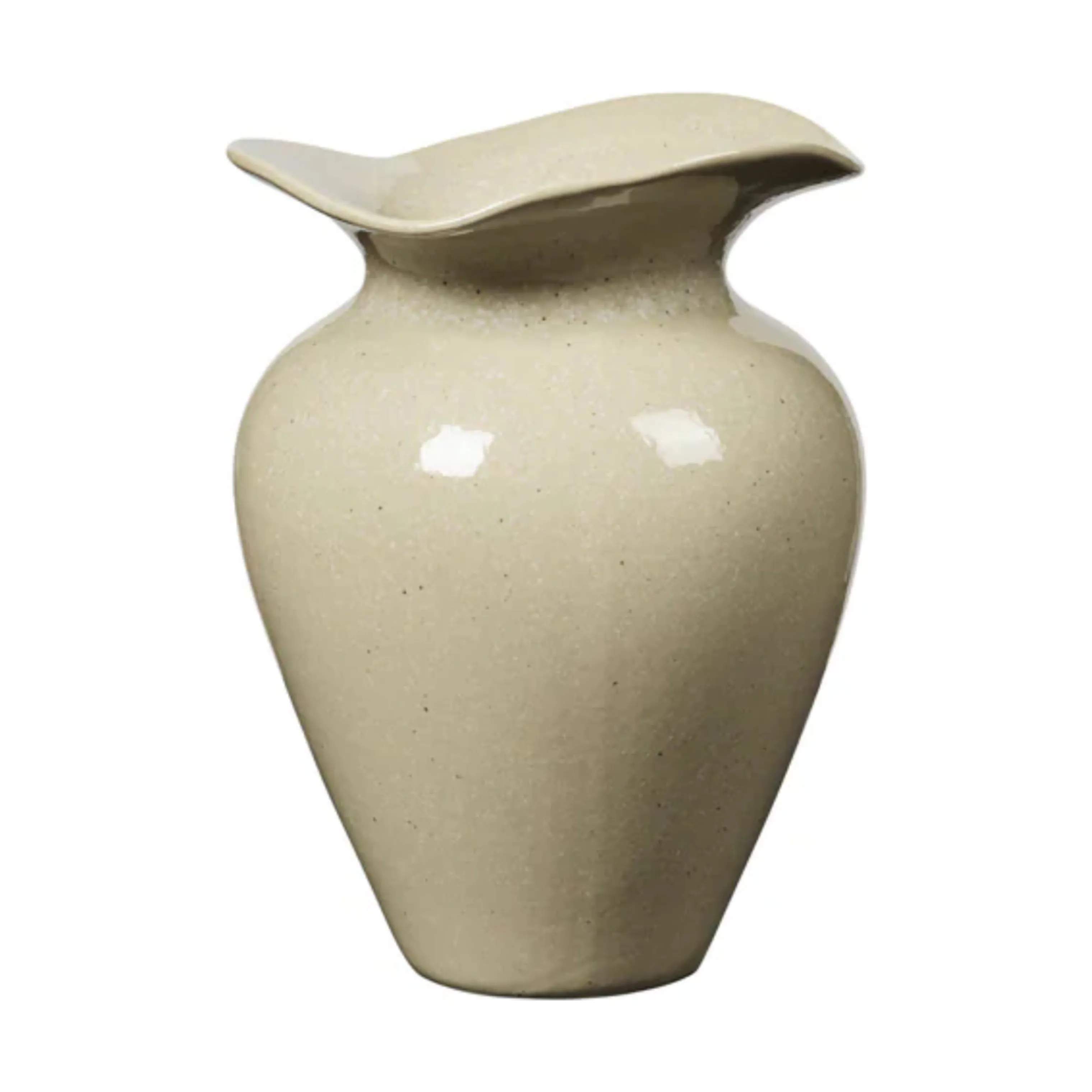 Broste Copenhagen Vaser Florentina Vase i Beige, H22,5 x Ø16 cm, 1