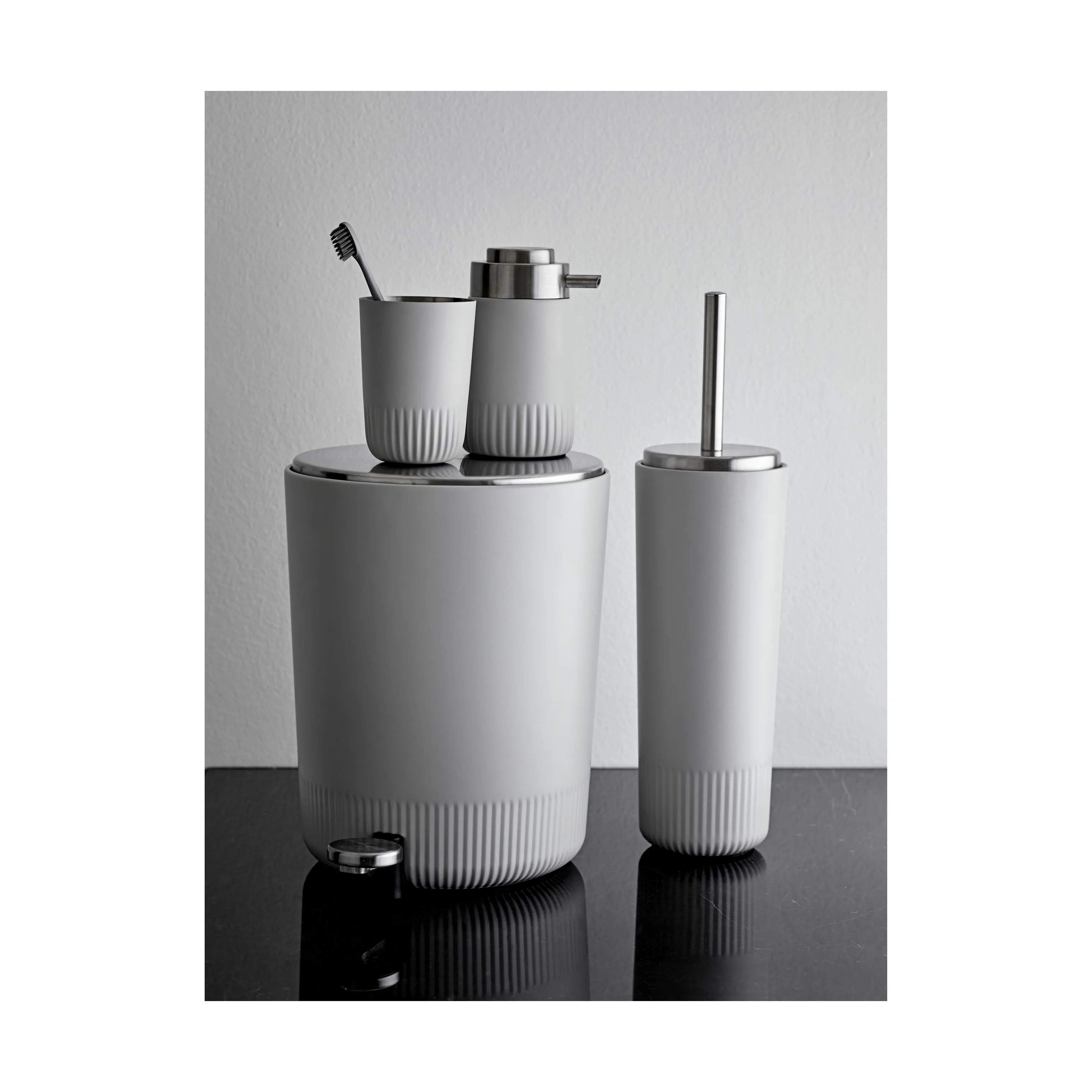 Södahl Tandbørsteholdere Plissé Tandbørsteholder i Light Grey, 3