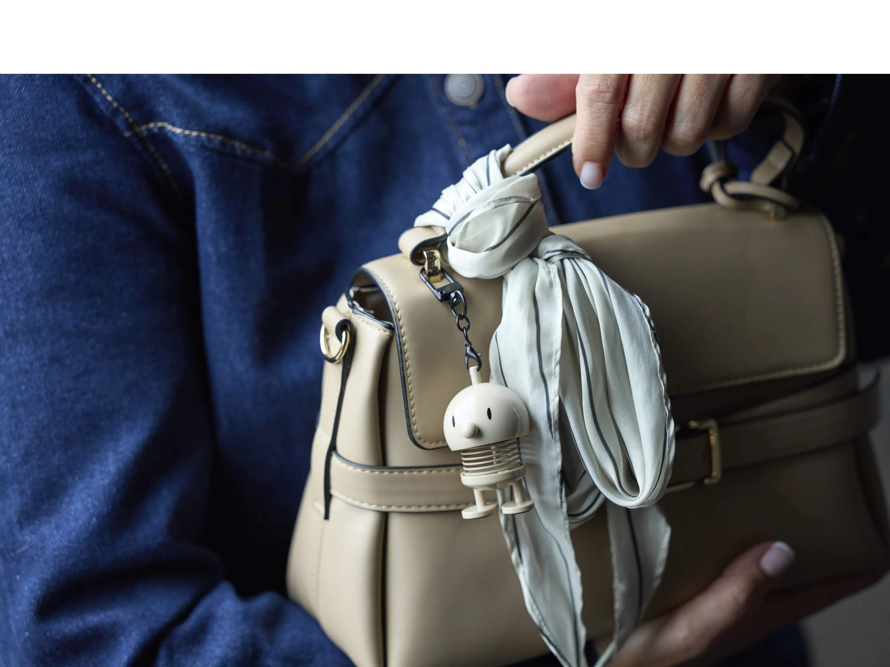 Hoptimist Øvrigt interiør Bumble - Taskevedhæng i Beige, 2