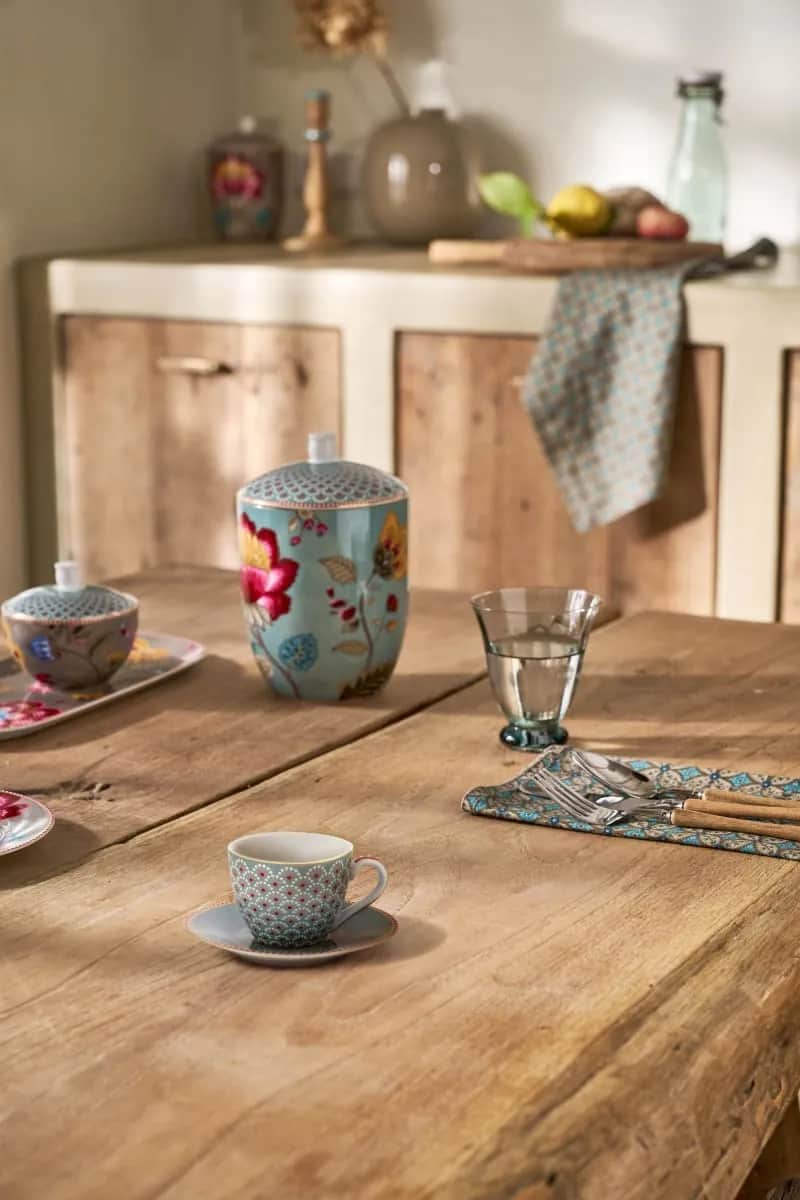 PIP Studio Espressokopper Blooming Tales Espressokop m. underkop i Blue, 2
