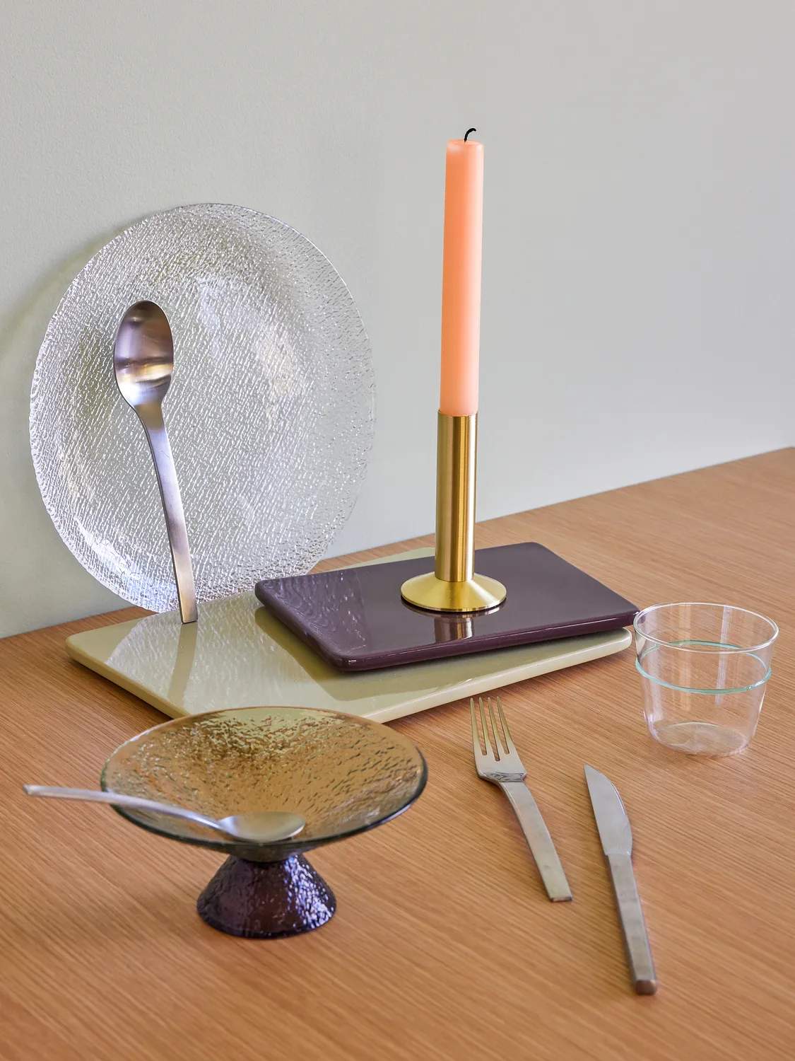 Hübsch Frokosttallerkener Fuyu Frokosttallerken - 4 stk. i Klar, 6