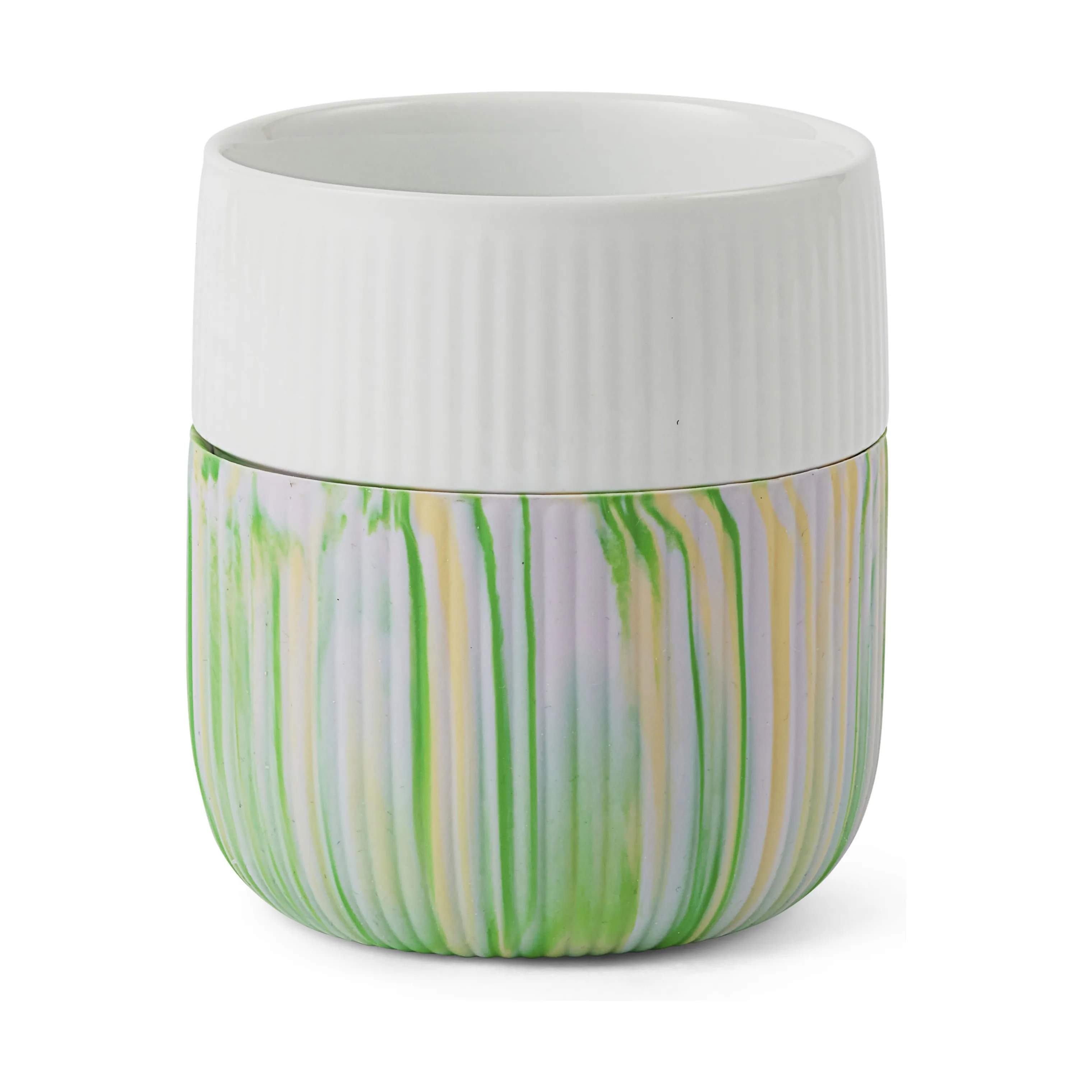 Royal Copenhagen Krus og kopper uden hank Riflet Contrast Marble Krus i Limeburst, 1