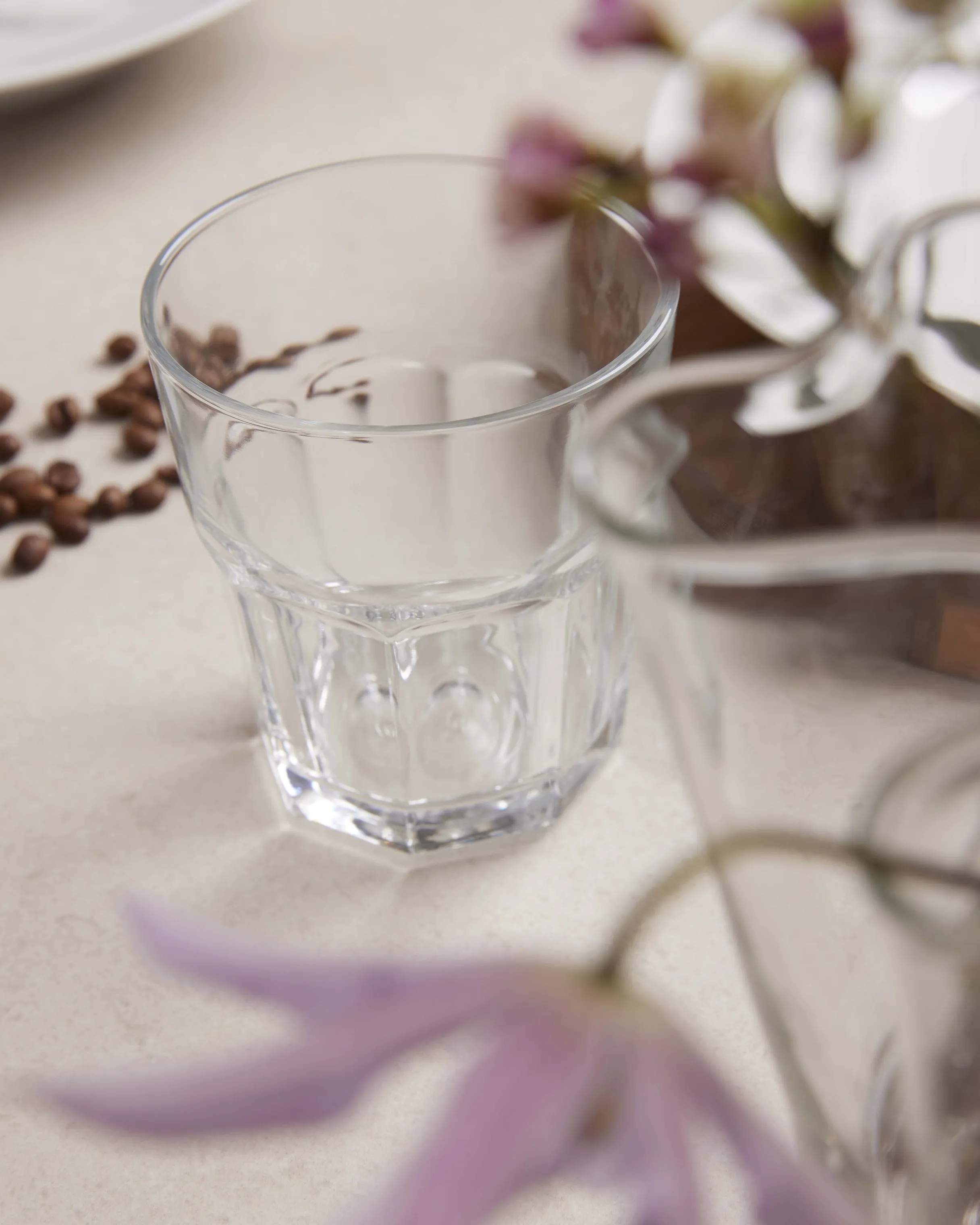 Aida Vandglas Granit Café au Lait Glas - 6 stk. i Klar, 2