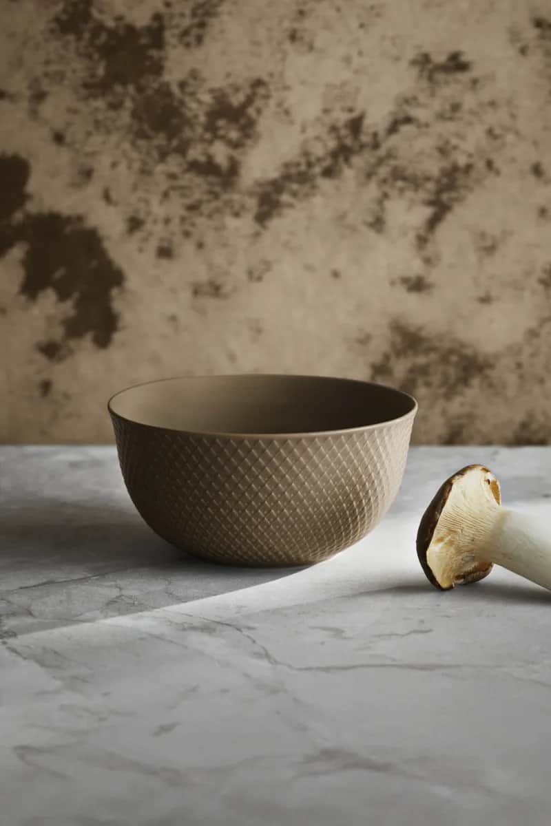 Lyngby Porcelæn Skåle Rhombe Earth Skål i Clay, 3