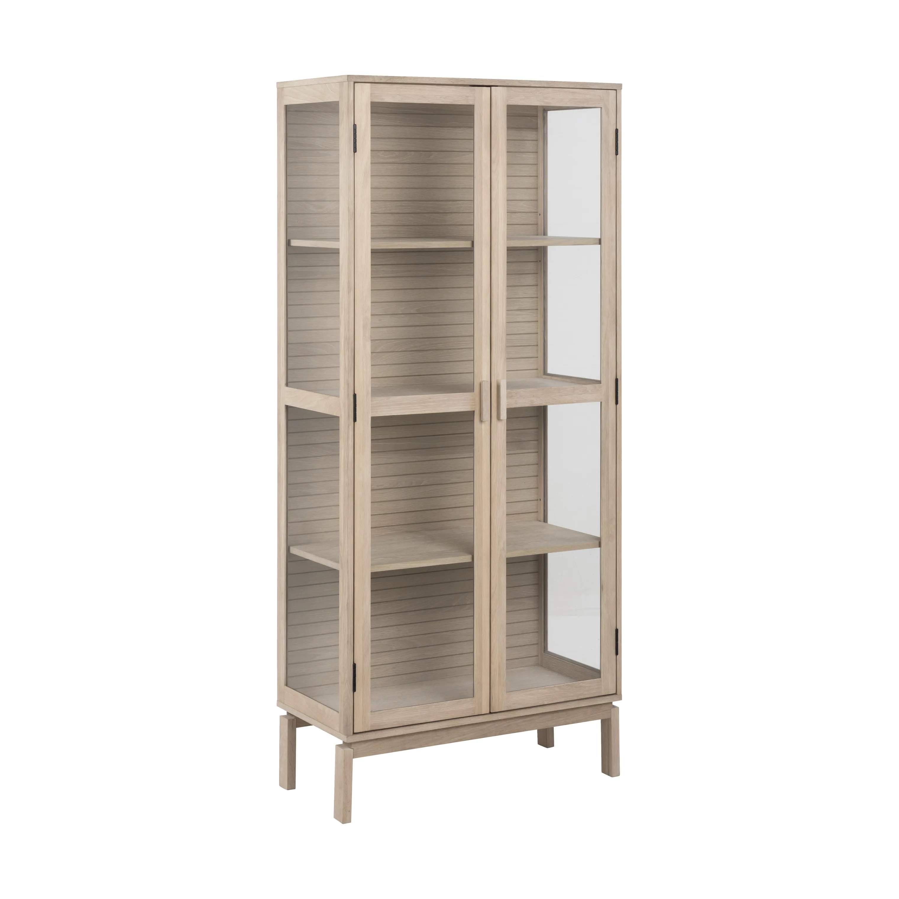 CASA Living Skabe Linley Vitrine i Hvidpigmenteret, 3