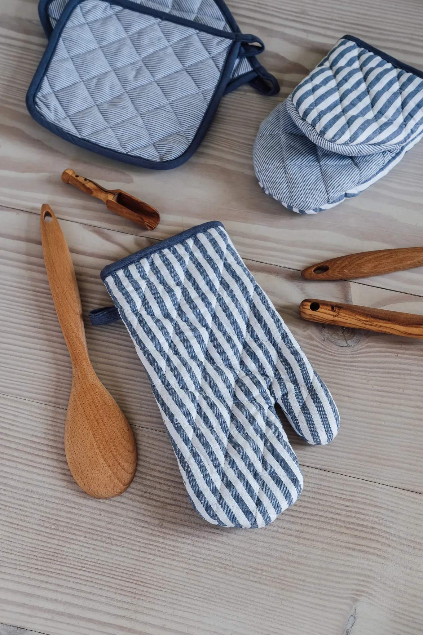 Cook & Baker Grydelapper Ovnhandske i Blå, 2