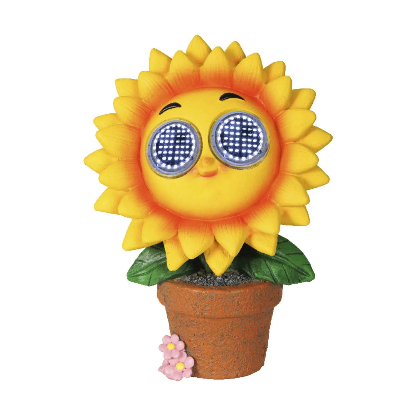 CASA Living Bordlamper Solar Lampe - Solsikke i hvid, 1