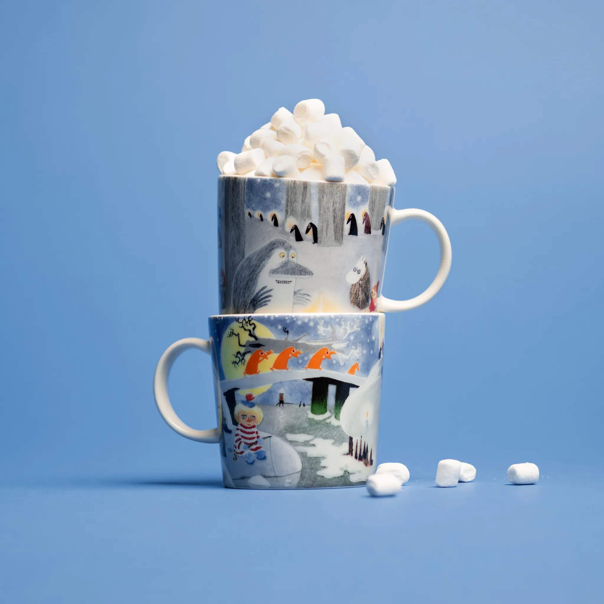 Moomin Arabia Krus og kopper med hank Vinternats Glød Krus i Vinternats glød, 3