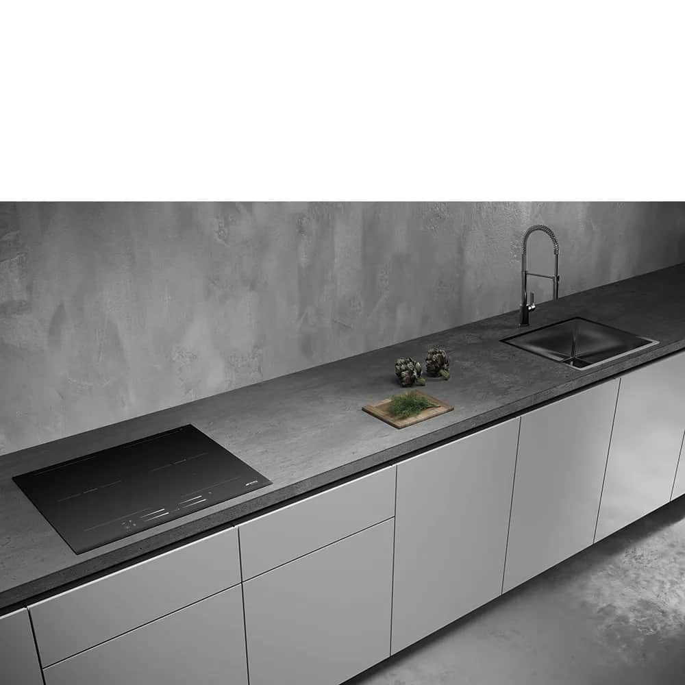 Smeg Kogeplader Linea Induktionsplade i Sort, 2