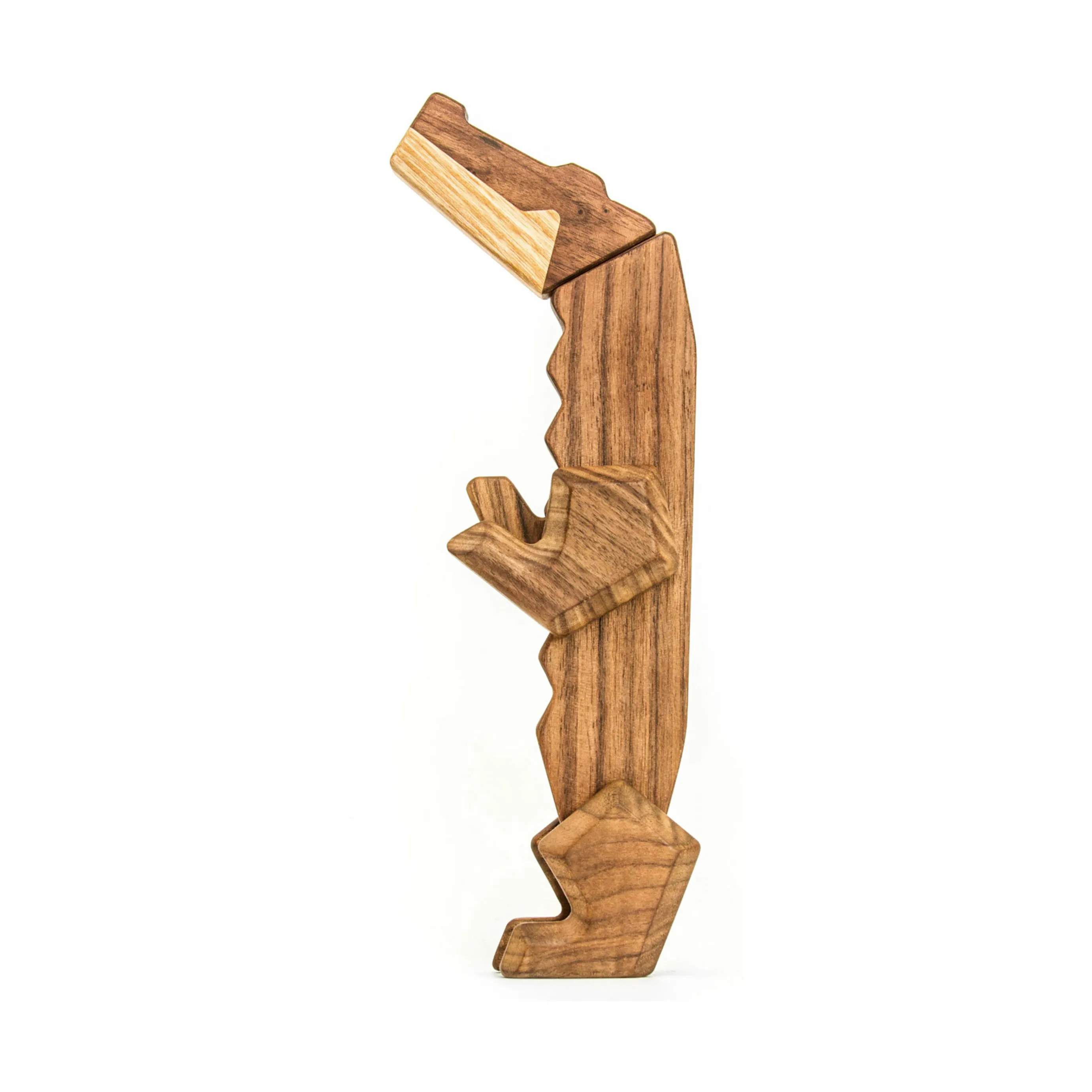 FableWood Dyrefigurer Krokodille i Træ, 5