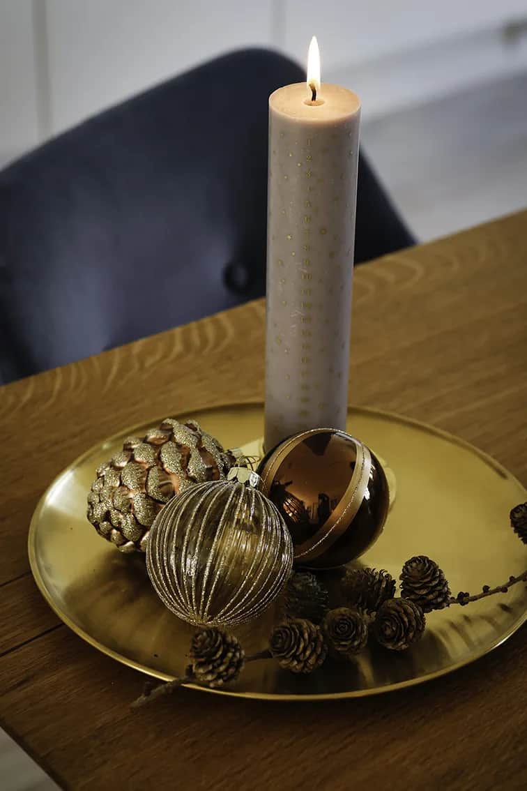 Casa Christmas Kalenderlys Kalenderlys i Grå/guld, 2