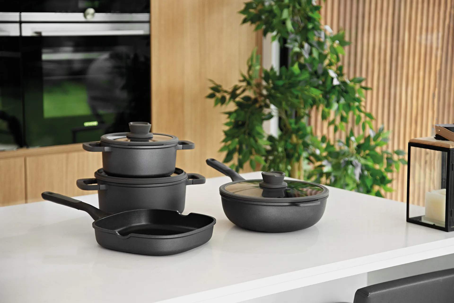 BergHOFF Wokpander Stone+ Wok i Sort, 3