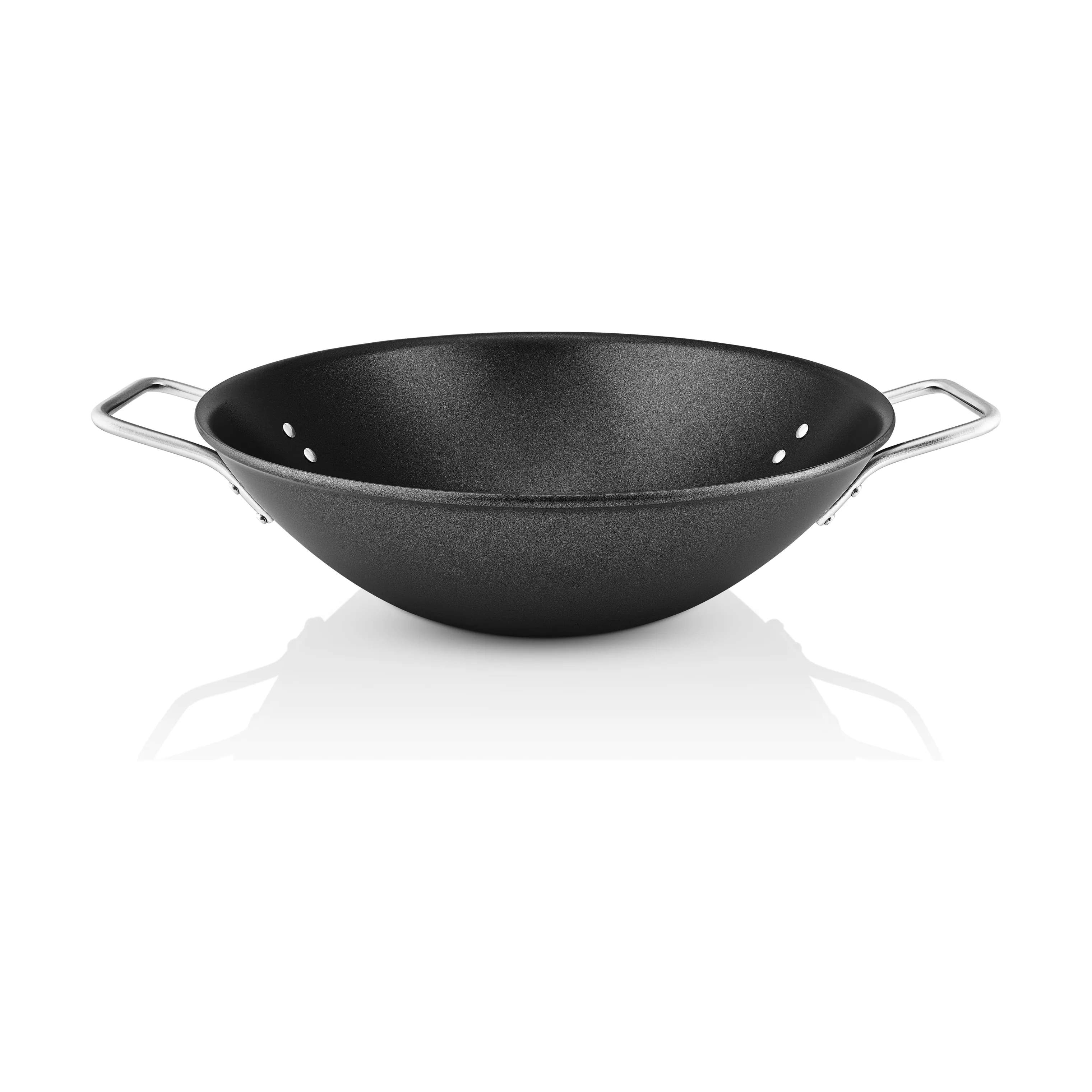 Black line Wok, black, large