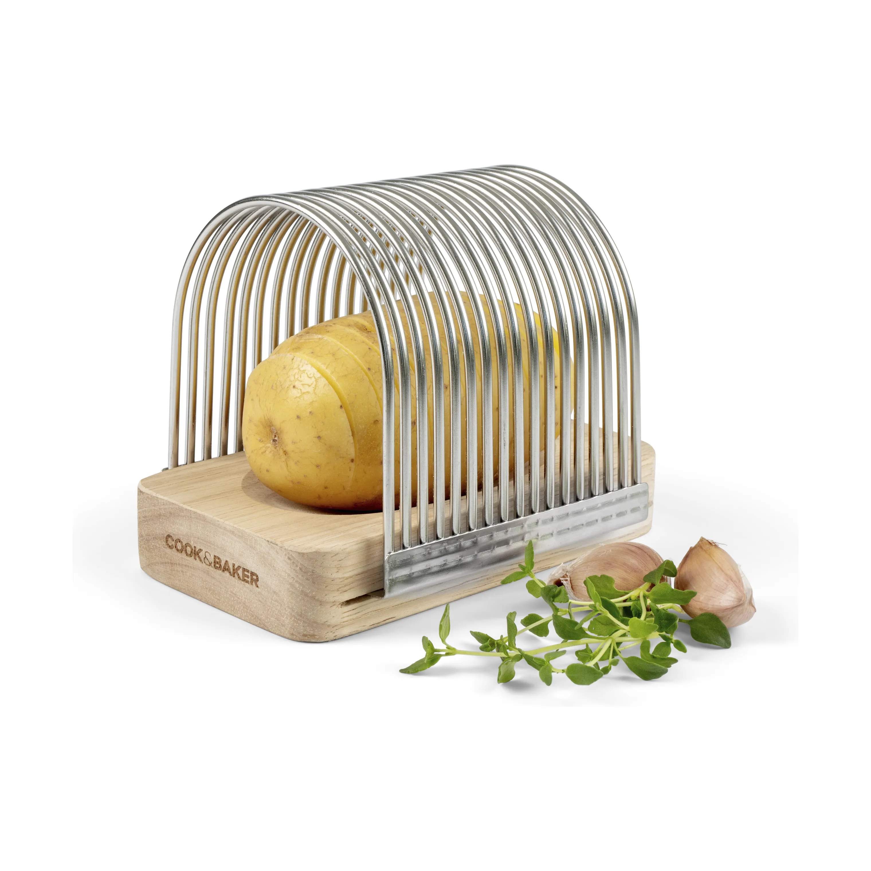 Cook & Baker Øvrigt køkkengrej Hasselback Kartoffelholder i Træ, 3