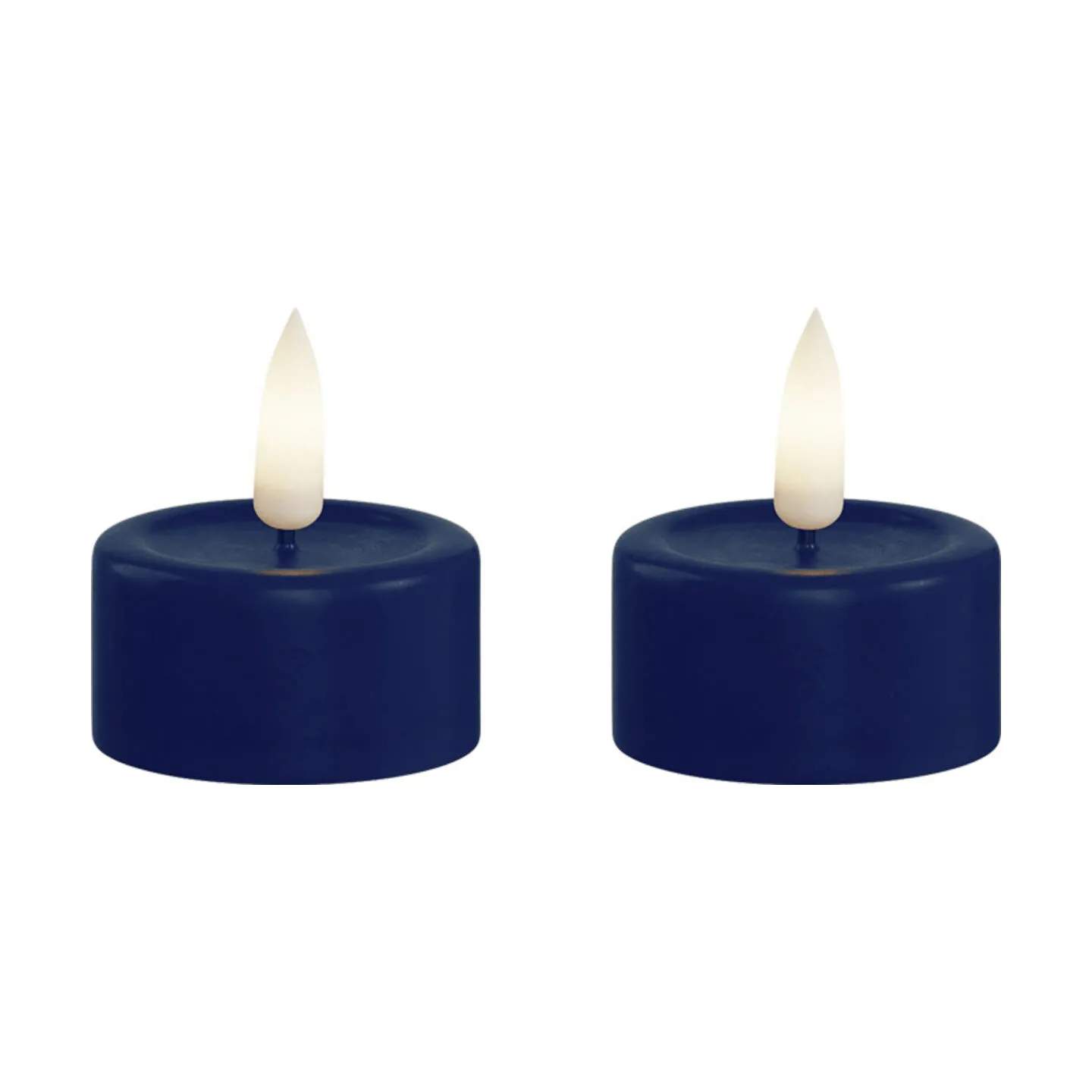 Real Flame LED Fyrfadslys - 2 stk., royal blue, large