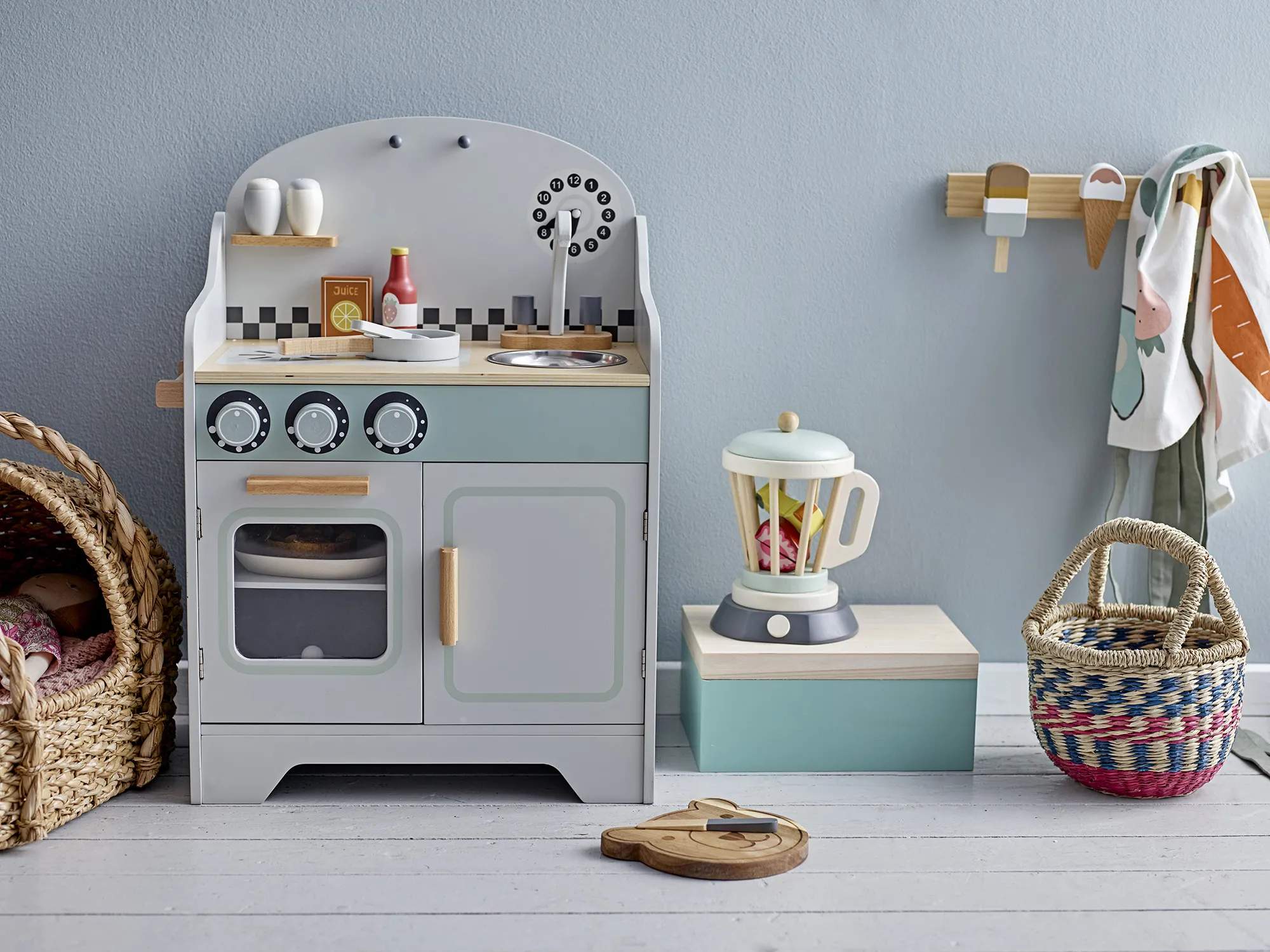 Bloomingville Mini Knagerækker MINI Zyon Knagerække i Brun, 2