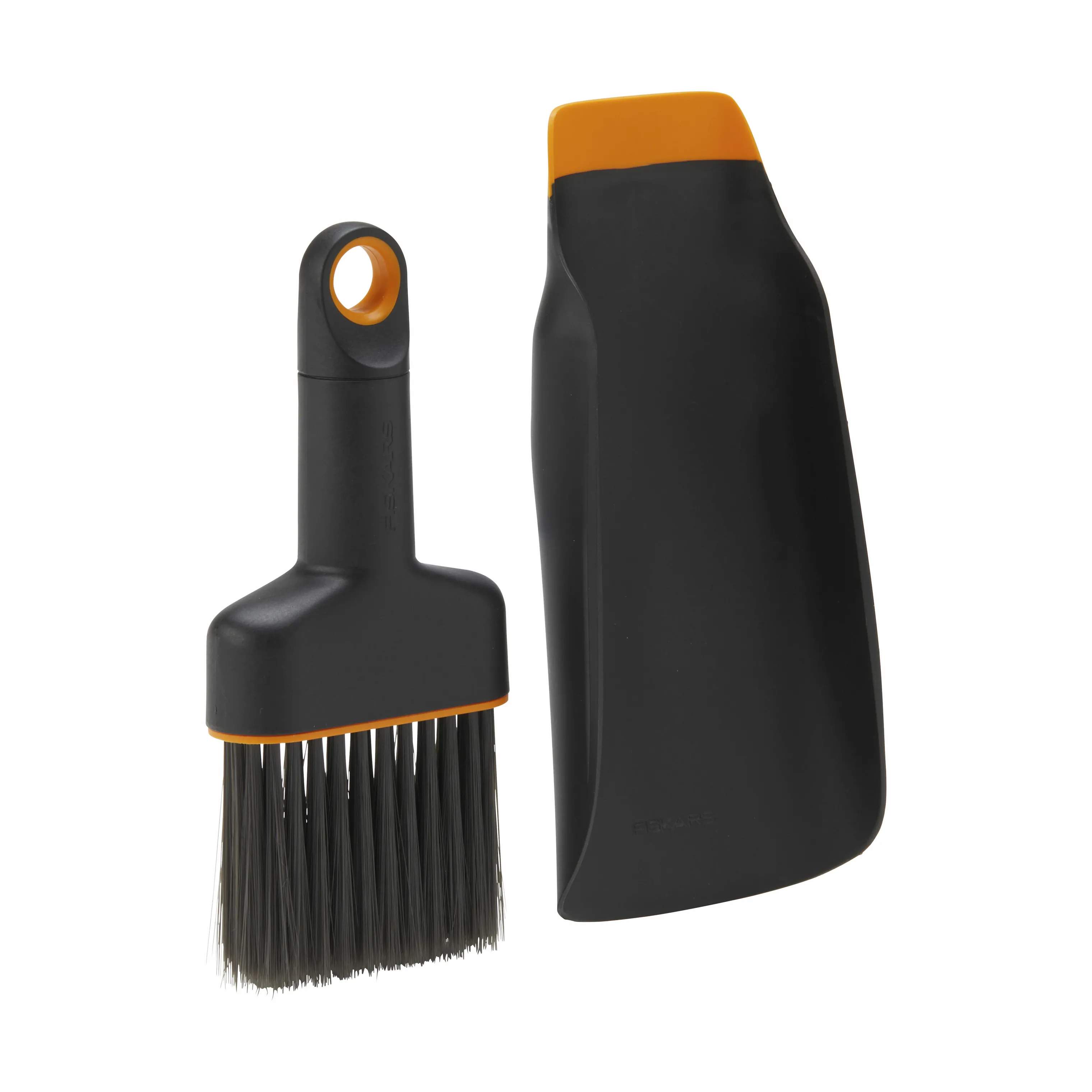 Fiskars Garden Haveredskaber Plant Care 2-i-1 Planteske og Børste i Sort/orange, 5