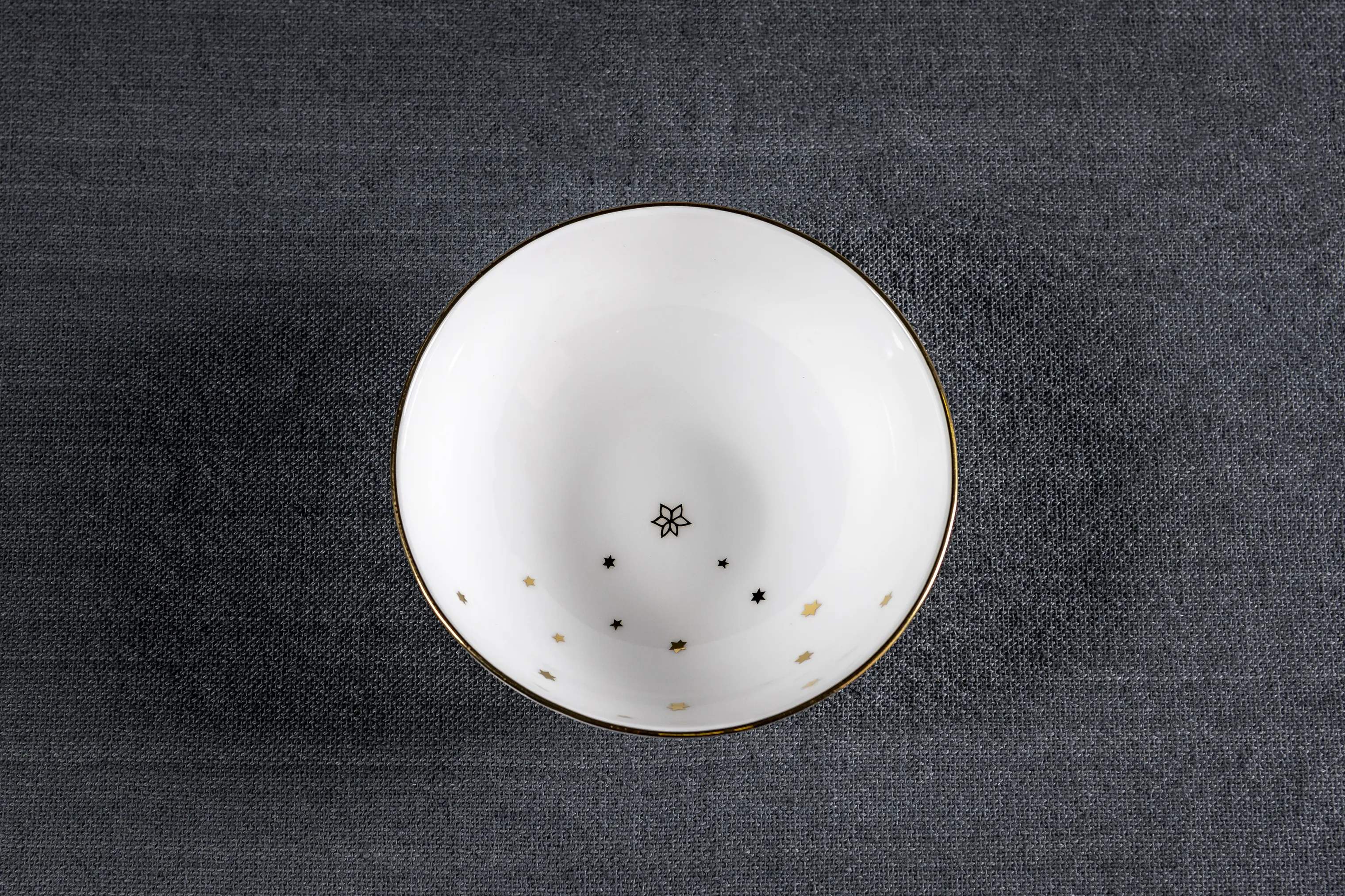 Jette Frölich Design Serveringsskåle Vinterstjerner Dyb Tallerken i Hvid, 15 cm, 2