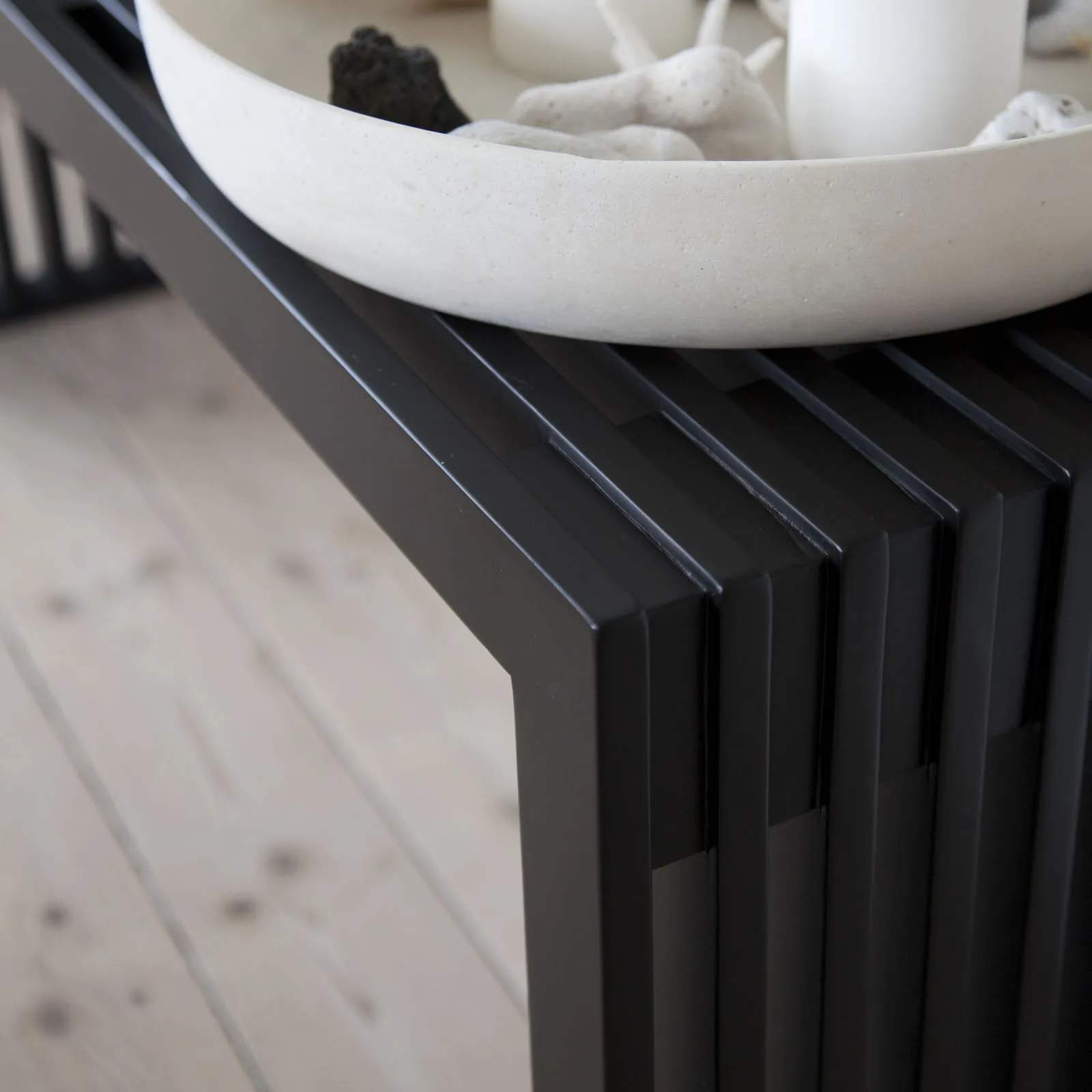 cinas Bænke Rib Bænk i Sort, 3