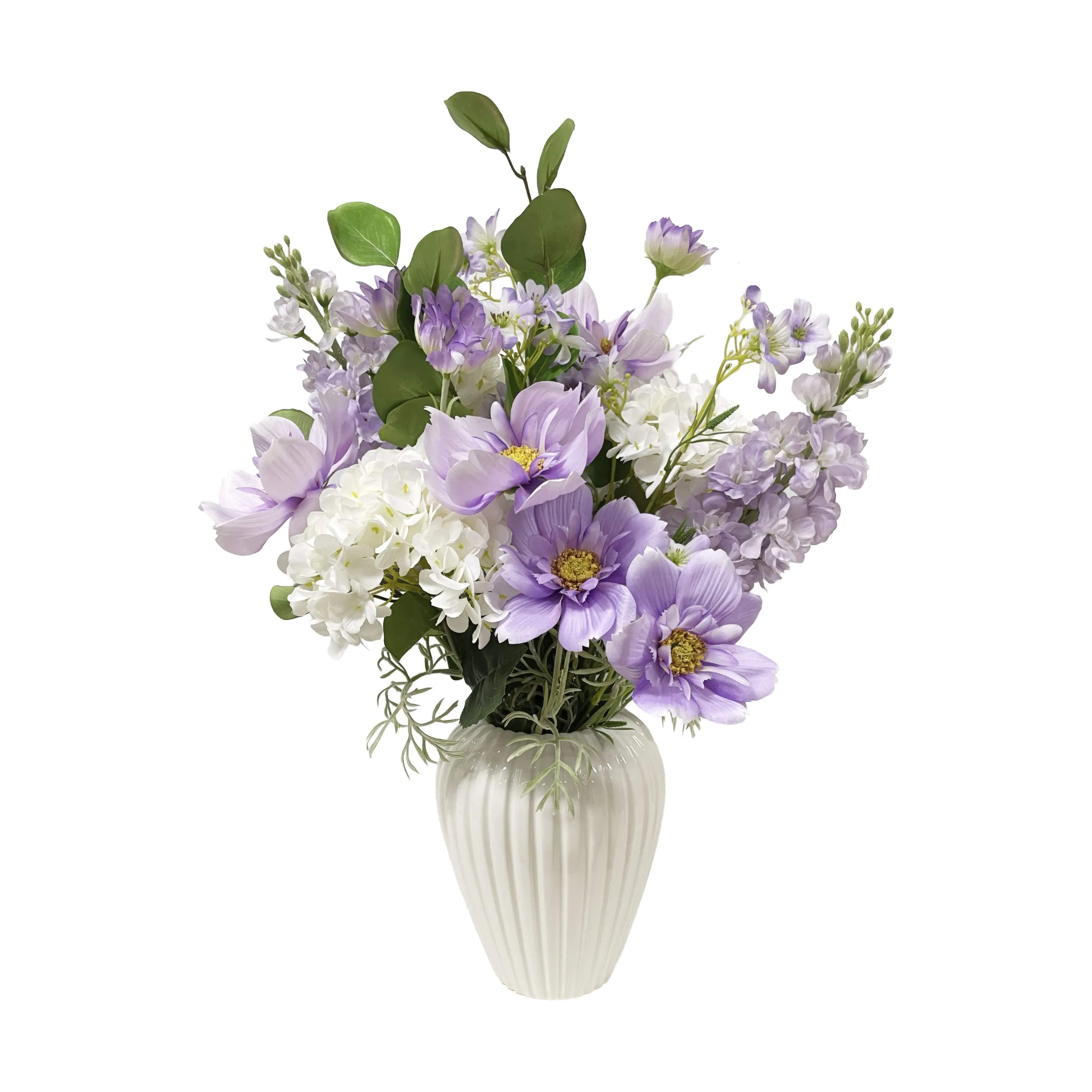 everbloom Kunstige blomster Kunstig Blomsterbuket i Lilla/grøn 2, 6
