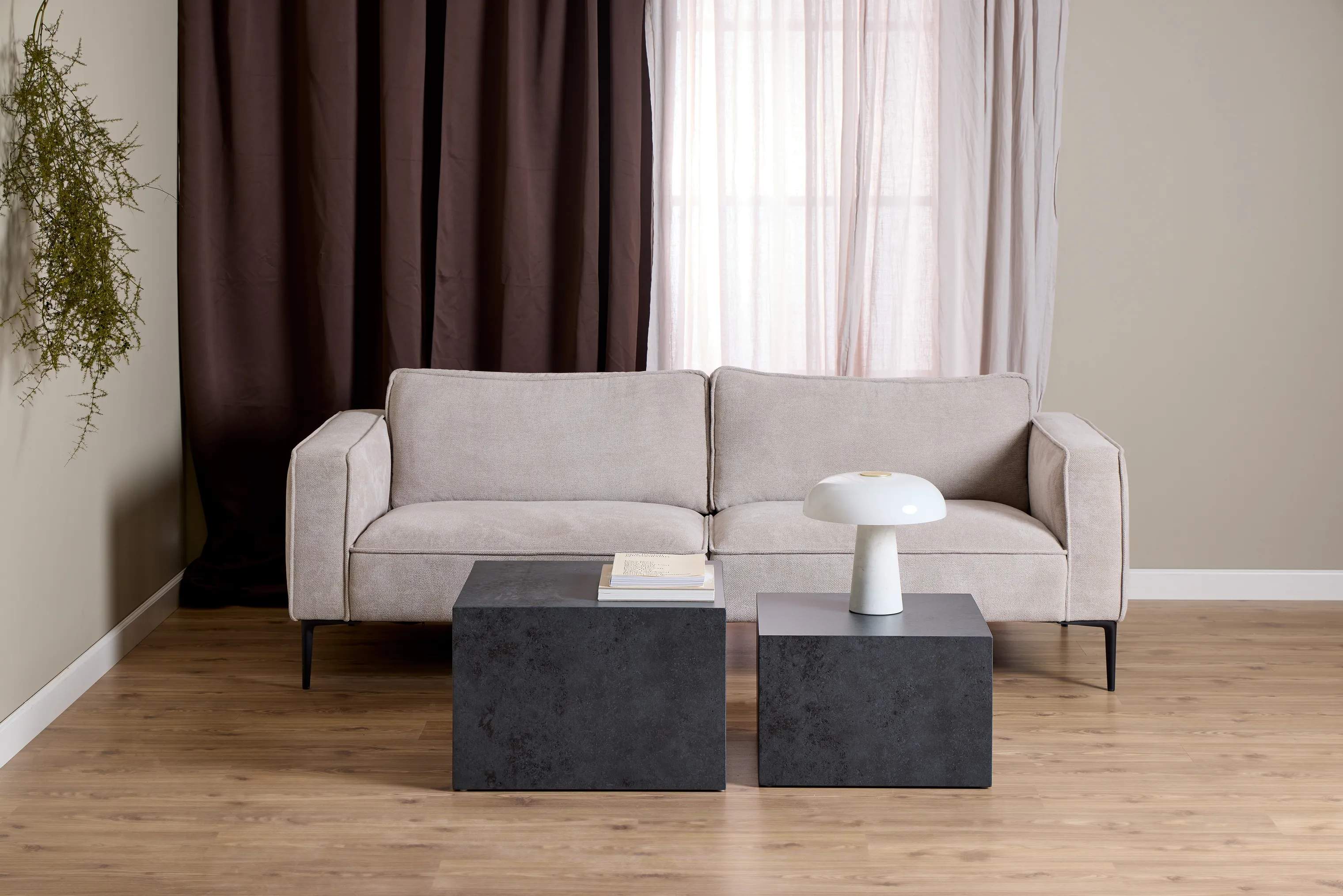CASA Living Sofaborde Dice Sofabordssæt - 2 stk i Sort Ocean, 3