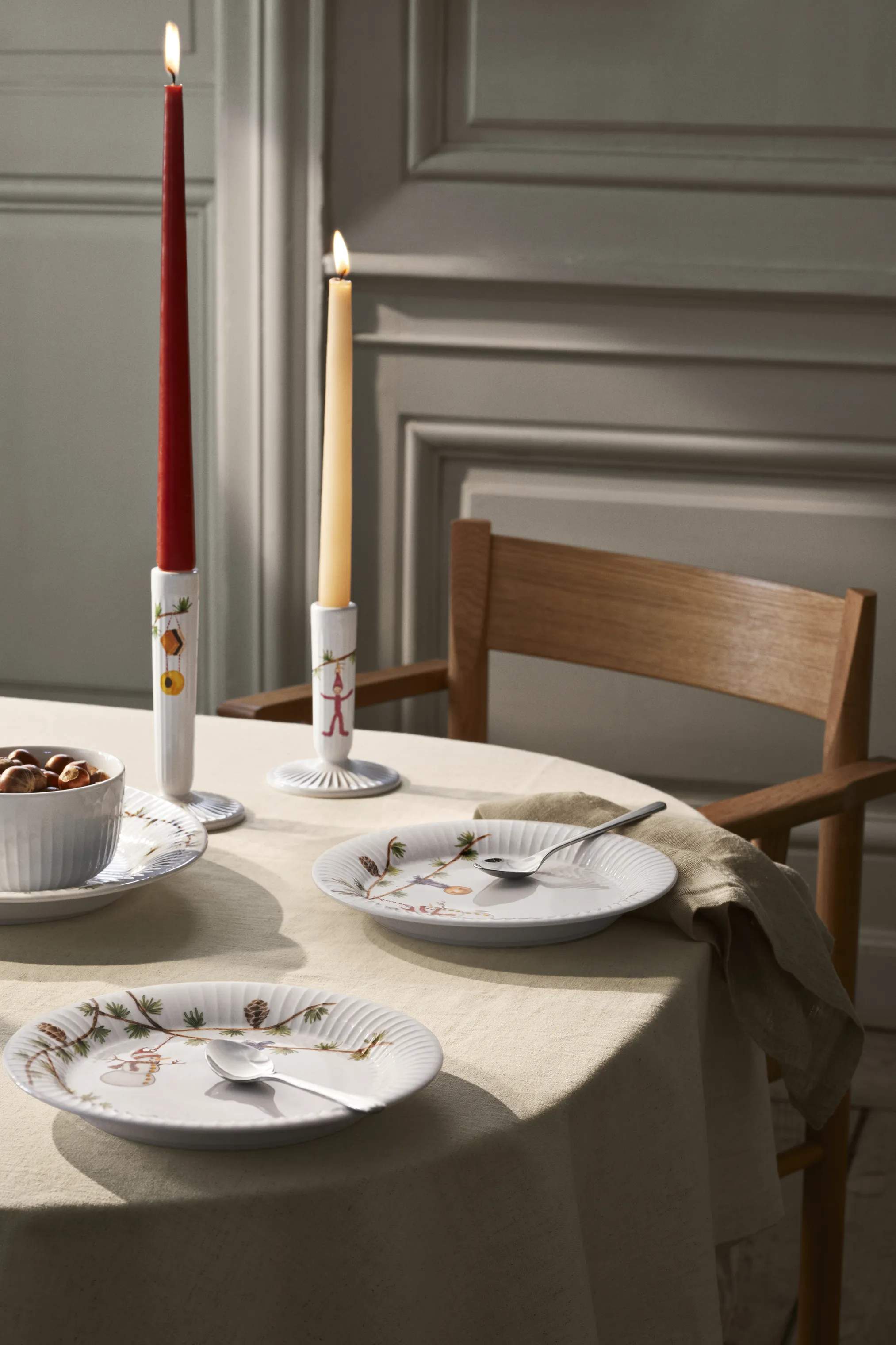 Kähler Frokosttallerkener Hammershøi Jul Frokosttallerken i Hvid, 22 cm, 5