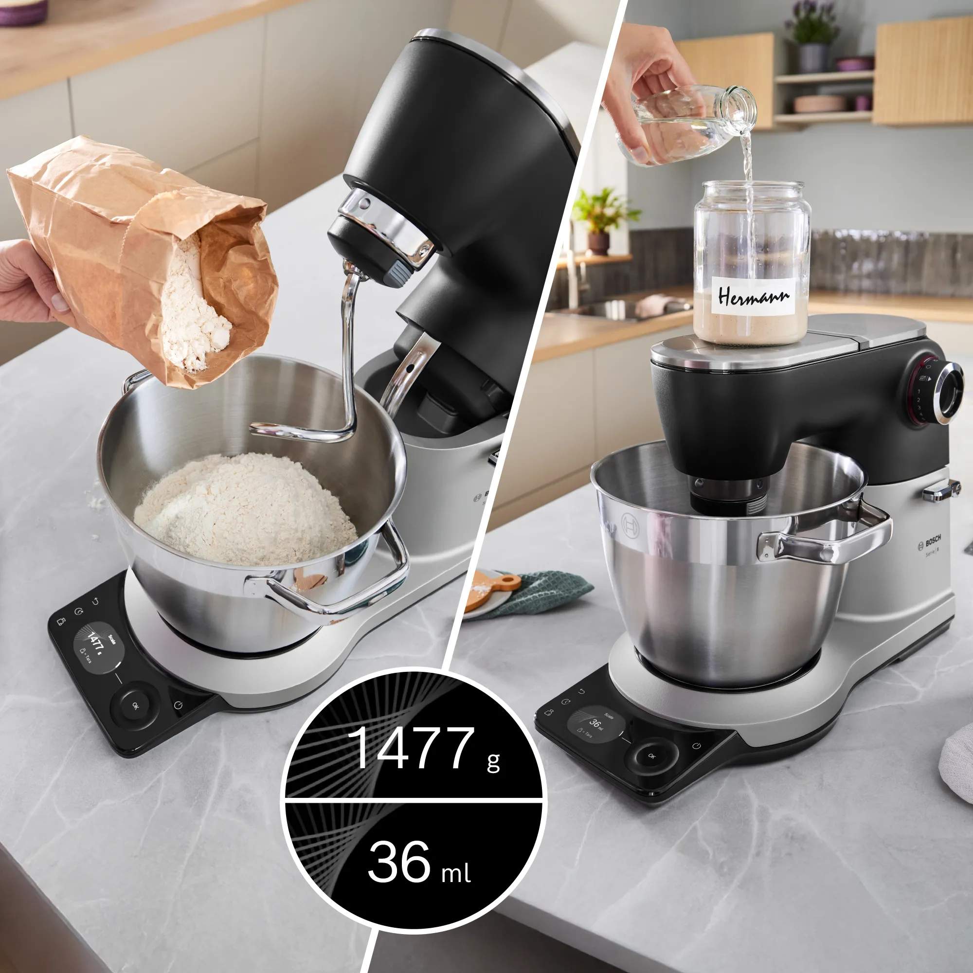 Bosch Røremaskiner Serie 8 Køkkenmaskine i Sort, 2