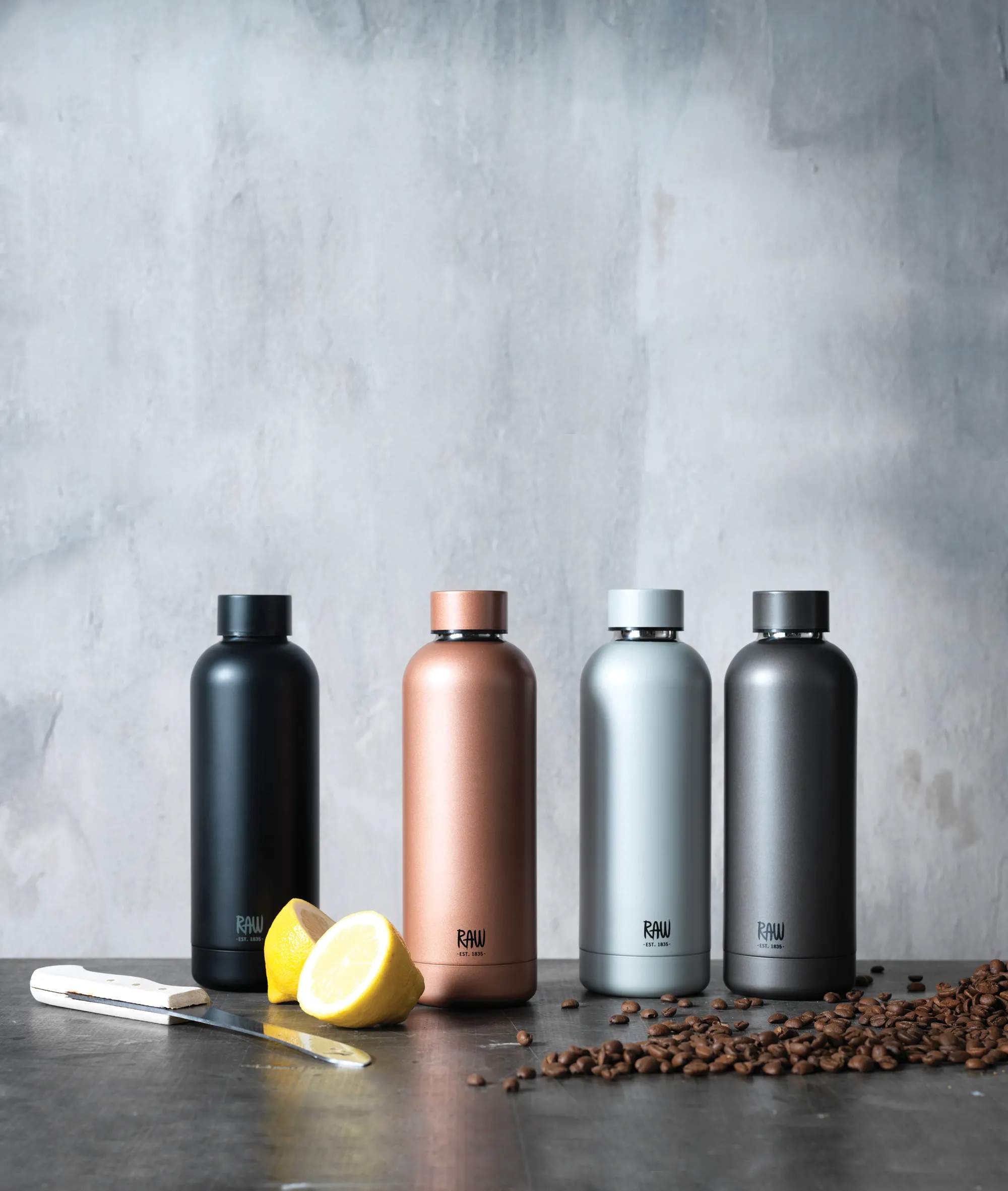 RAW by Aida Drikkedunke To Go Termo Drikkedunk i black, 500 ml, 2