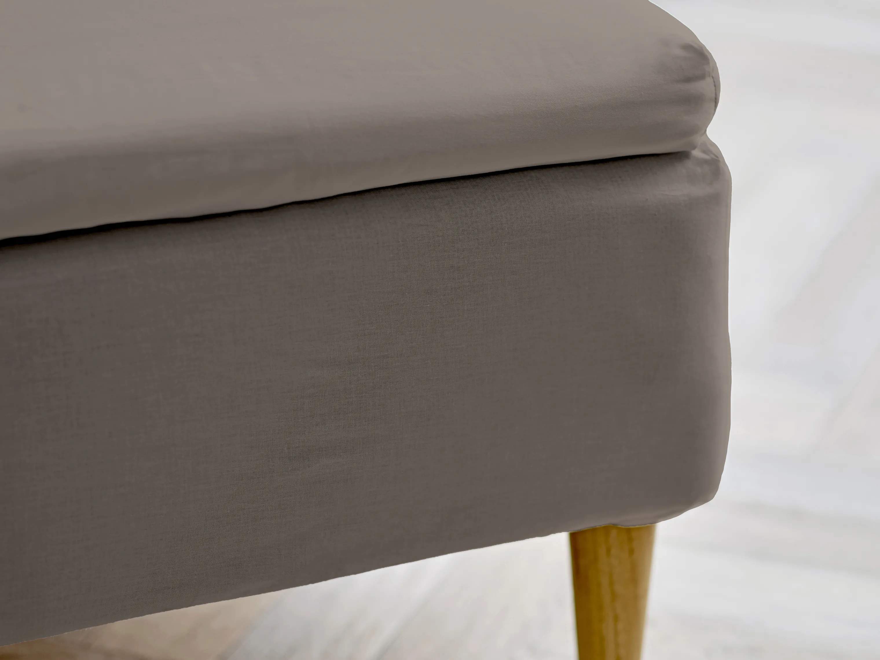 Södahl Lagner Organic Calm Kuvertlagen i Taupe, B140 x L200 cm, 2