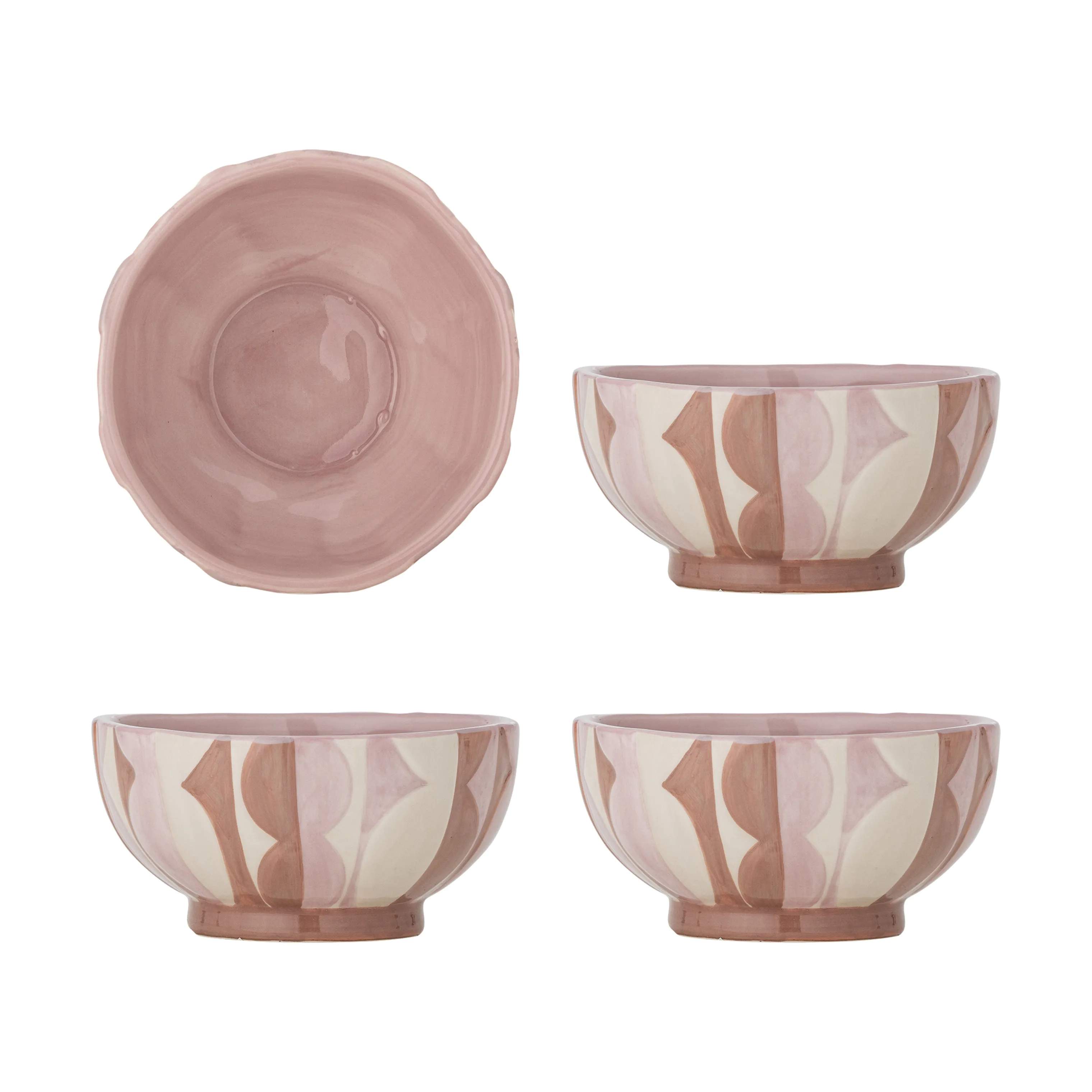 Bloomingville Skåle Saul Skål - 4 stk. i Lyserød, 1