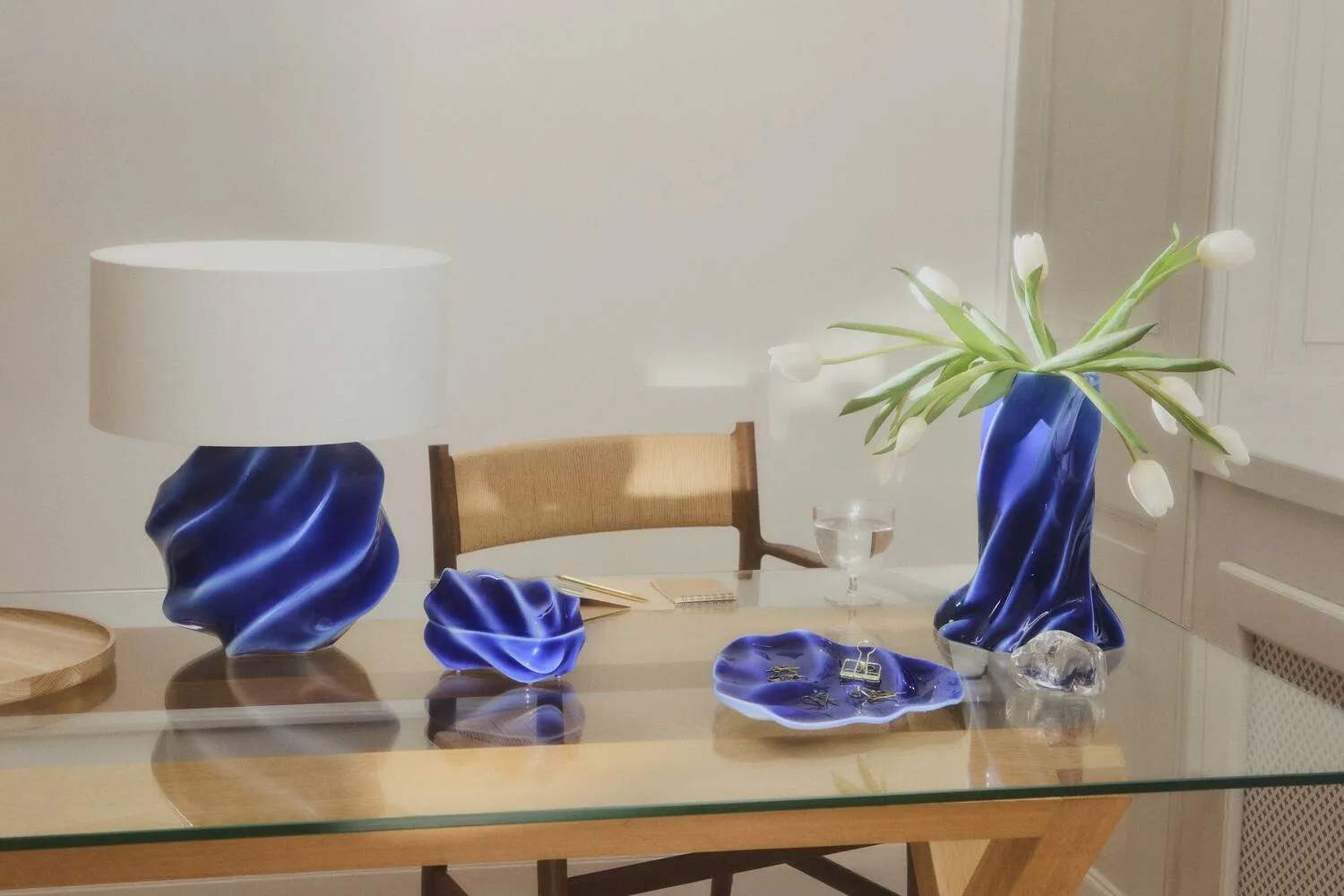 Royal Copenhagen Vaser Kontur Vase i Blå, 3