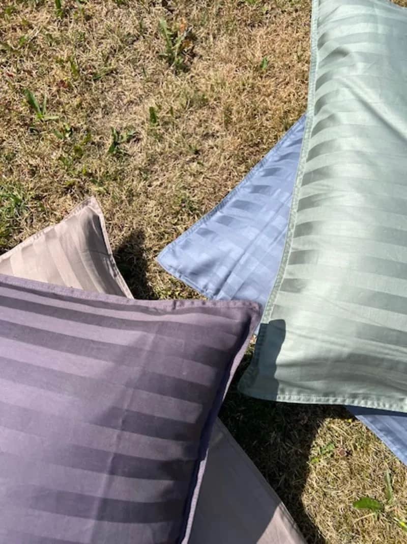 Casa Decór Sengetøj Dreamers Stripe Sengetøj i Sea Grass, B140 x L200 cm, 3