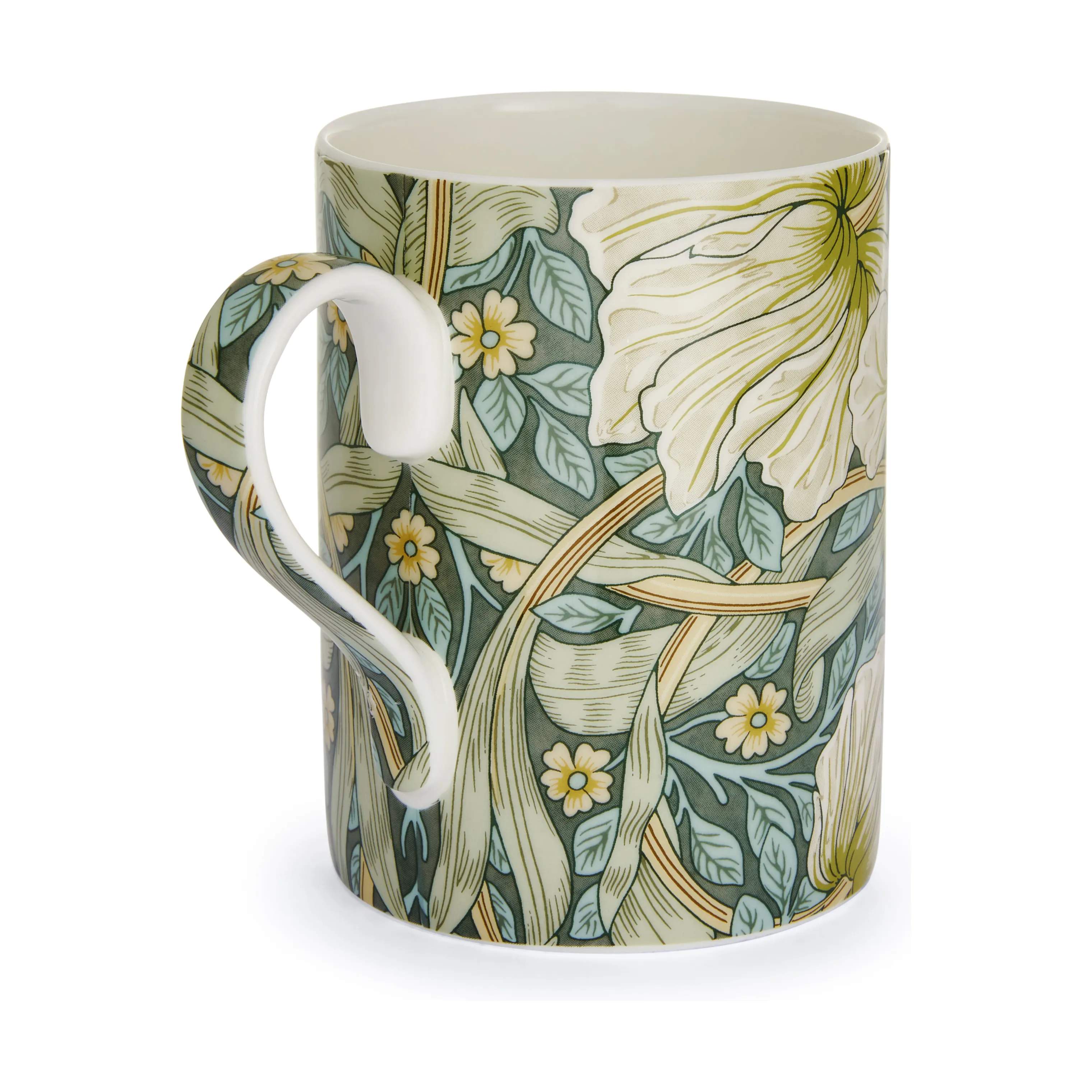Spode Krus og kopper med hank Morris & Co Krus i Grøn/gul/beige, 3