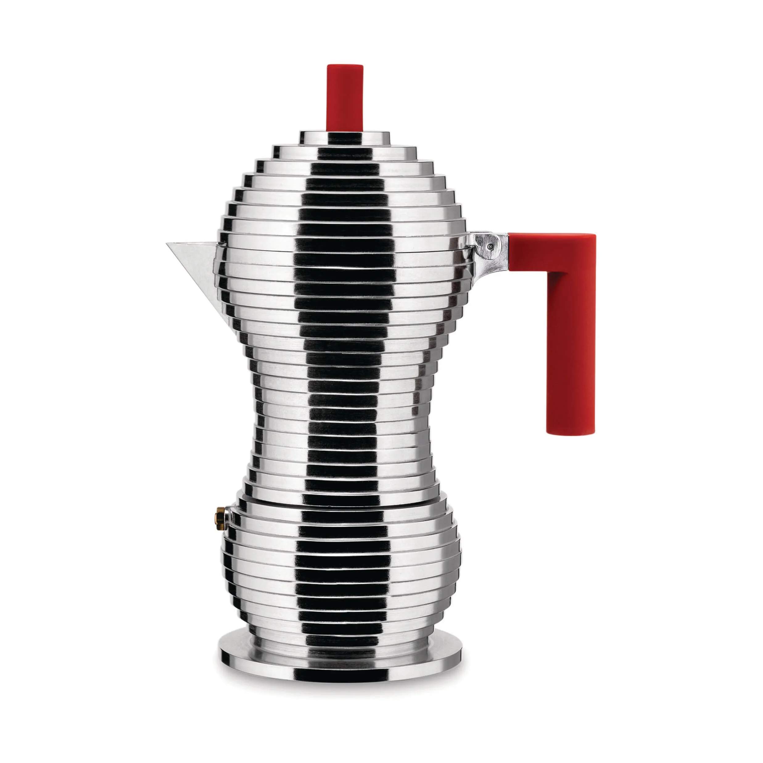 Alessi Espressokander Pulcina Espressokande i Stål/rød, 30 cl, 1