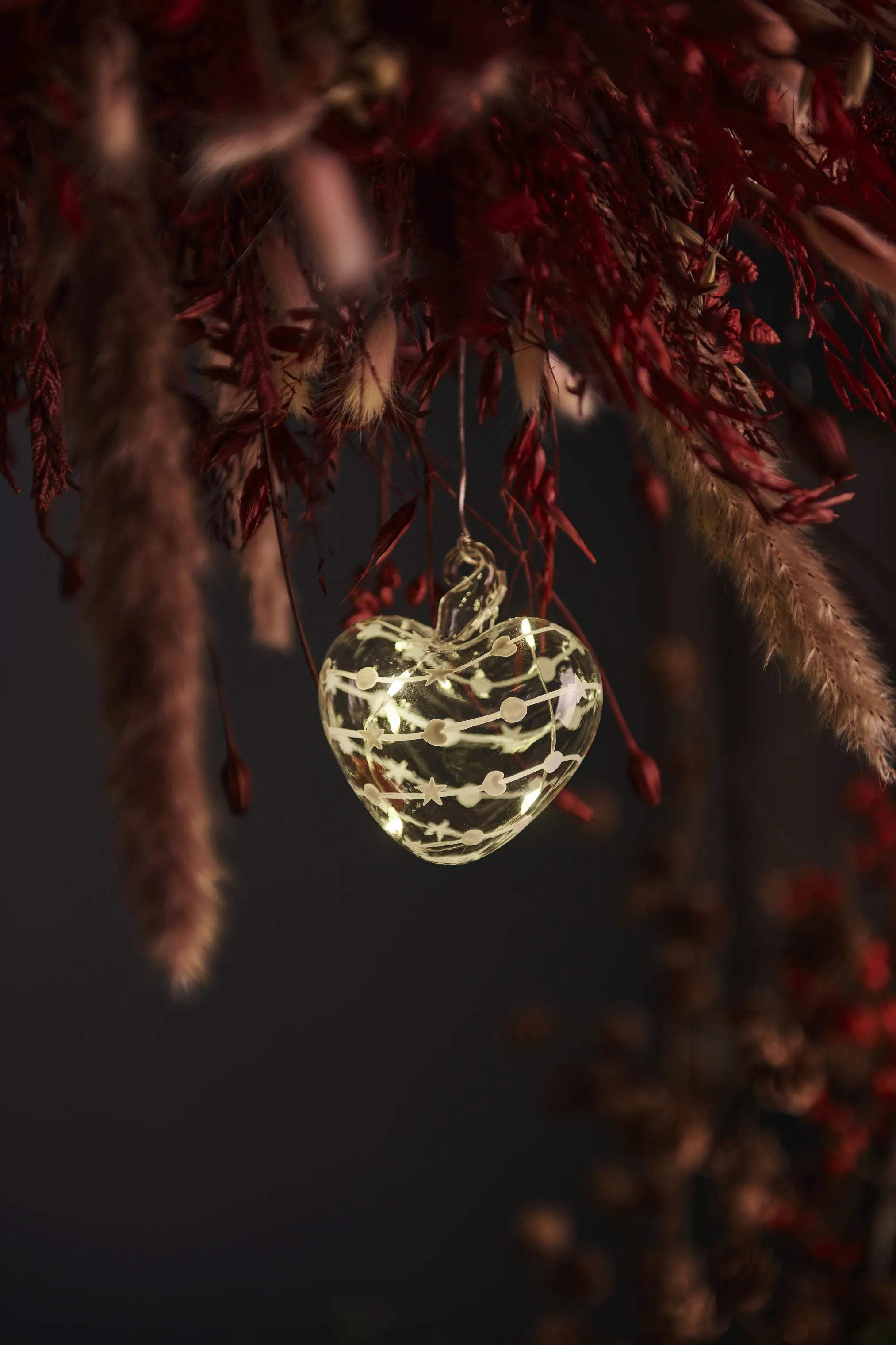 Sirius Lysdekoration Sweet Christmas Julebelysning - Hjerte i 8 cm, 2
