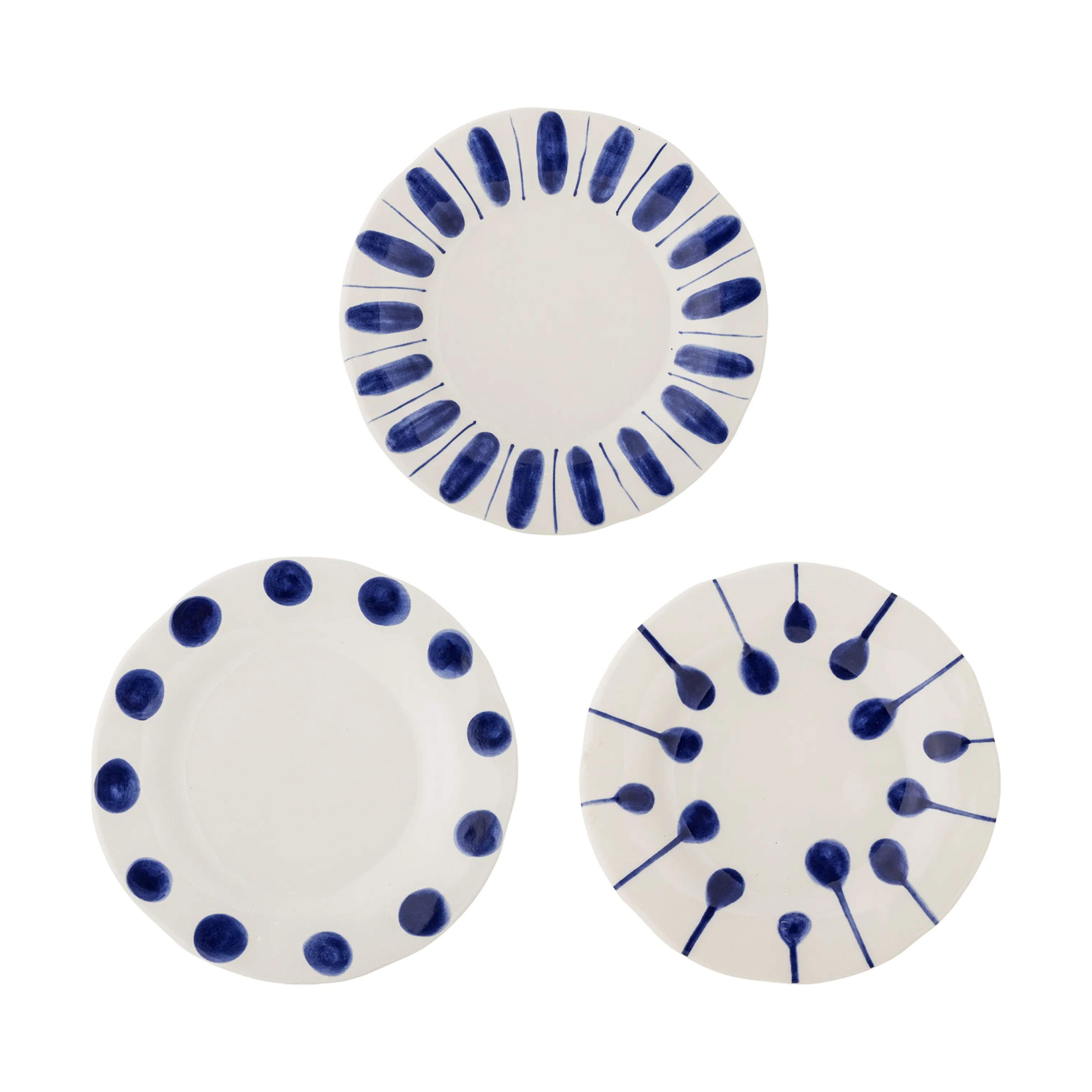 Creative Collection Frokosttallerkener Linora Tallerken - 3 stk. i Blå, 1