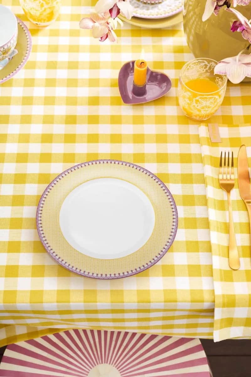 PIP Studio Middagstallerkener Lily & Lotus Tallerken i Yellow 3, 2