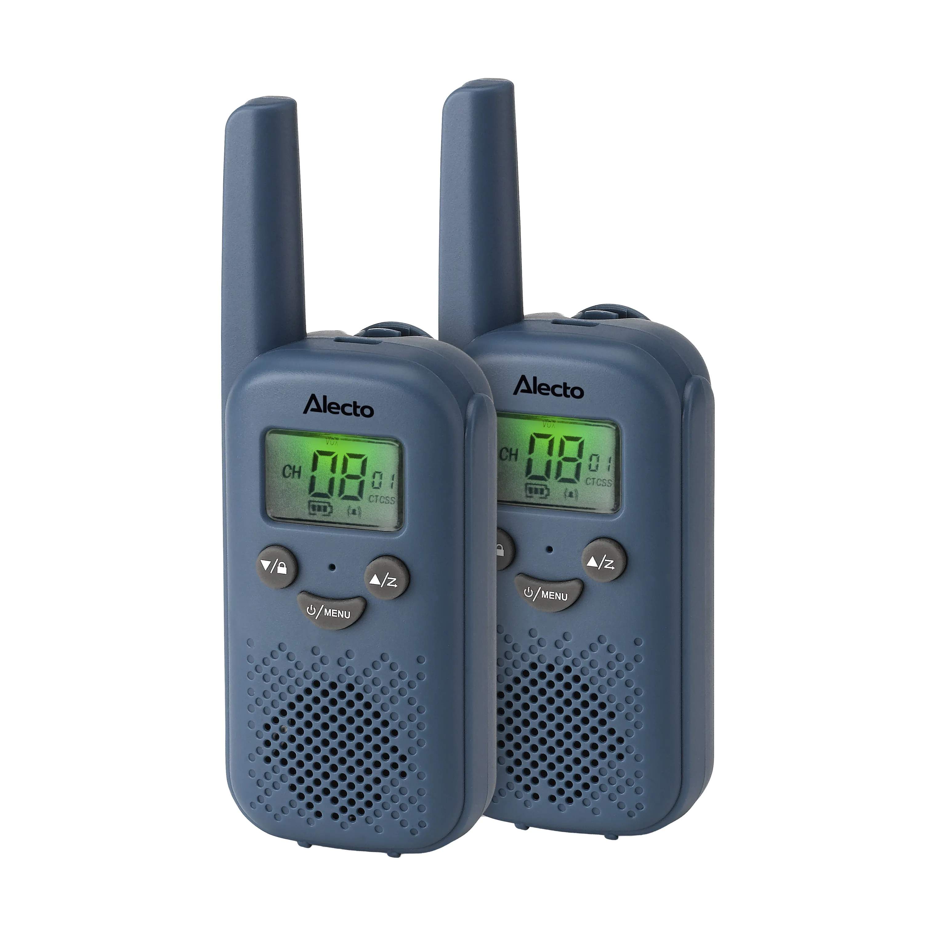 Alecto Til børneværelset Walkie-talkie sæt - 2 dele i Blå, 1