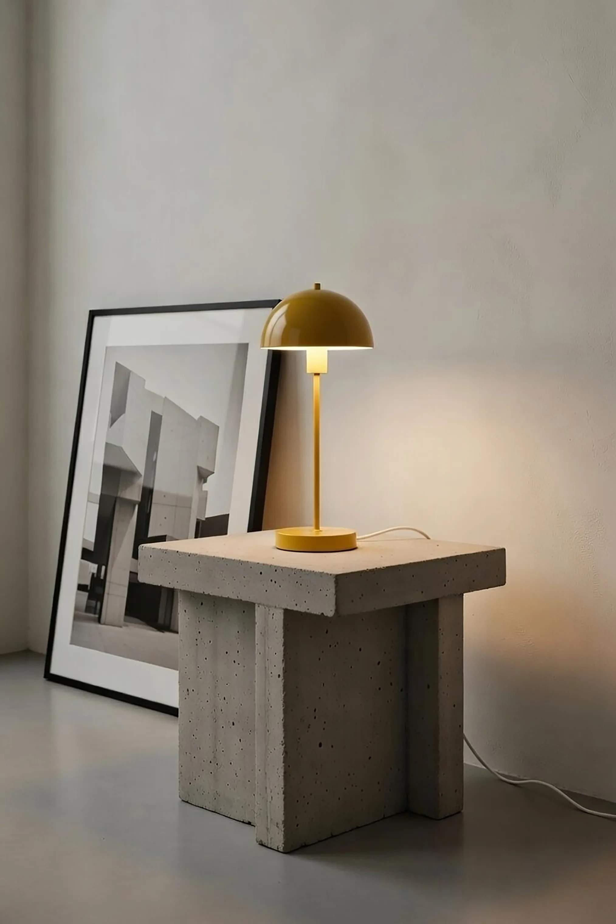 Herstal Bordlamper Vienda Bordlampe i Mango Yellow, 47,5 cm, 3