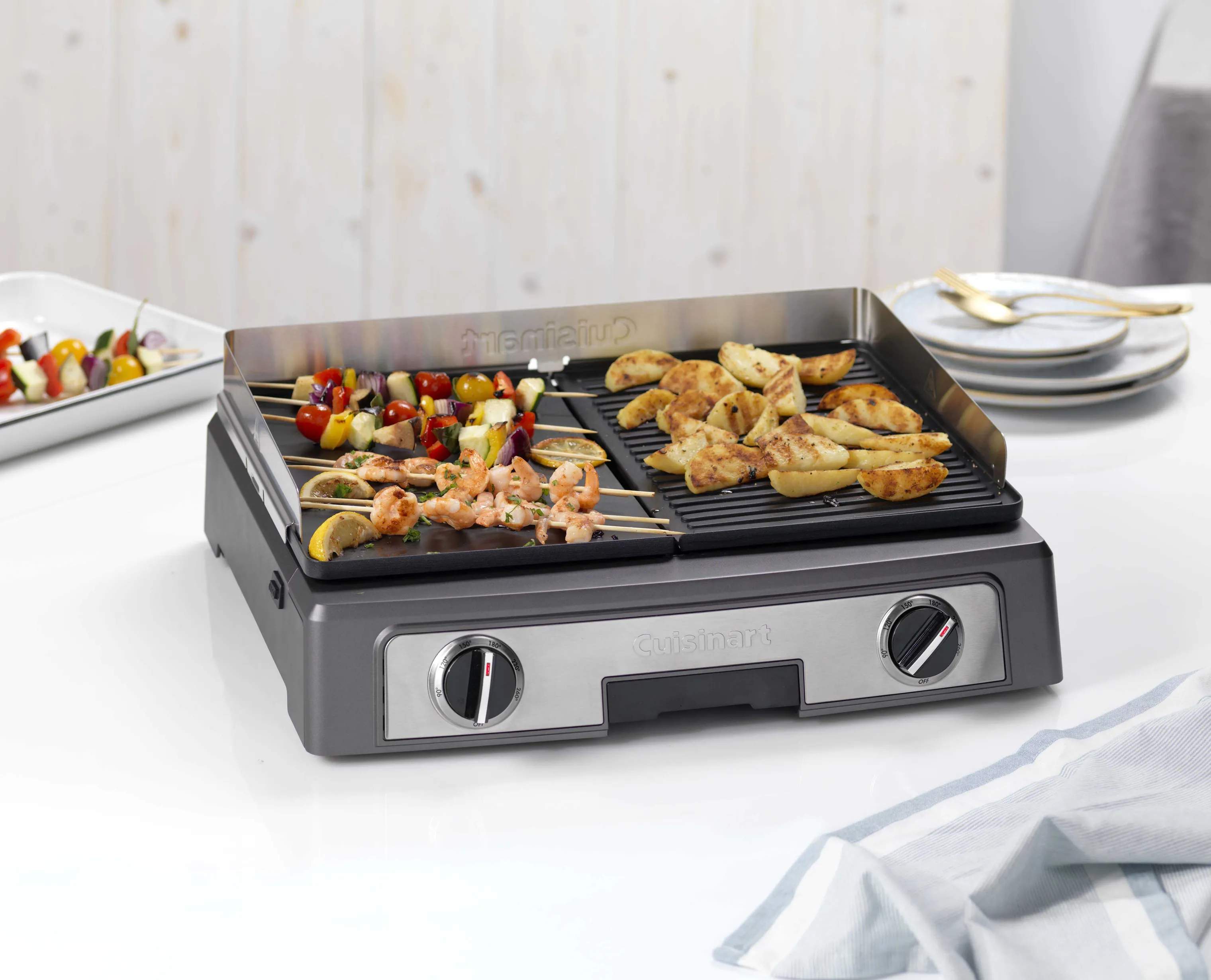 Cuisinart plancha grill Core Collection Plancha Elite Bordgrill PL50E i Grå, 3