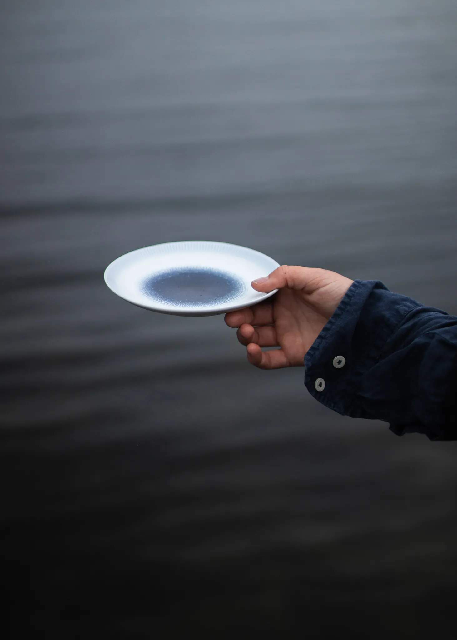 Wik & Walsøe Asietter Osean Galakse Asiet i Blå/hvid, 16 cm, 2