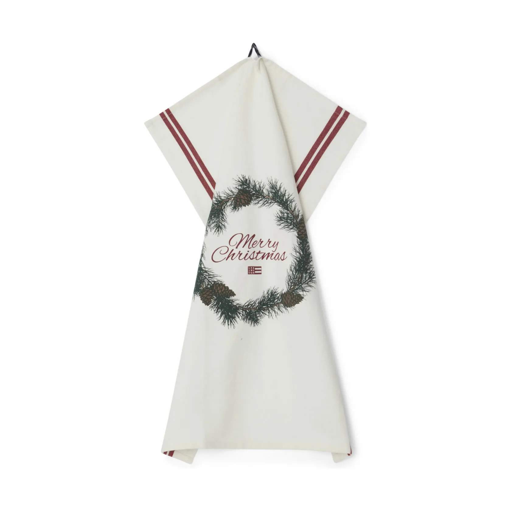 Lexington Viskestykker Holiday Collection 2023 Viskestykke - Merry Christmas i Hvid, 2