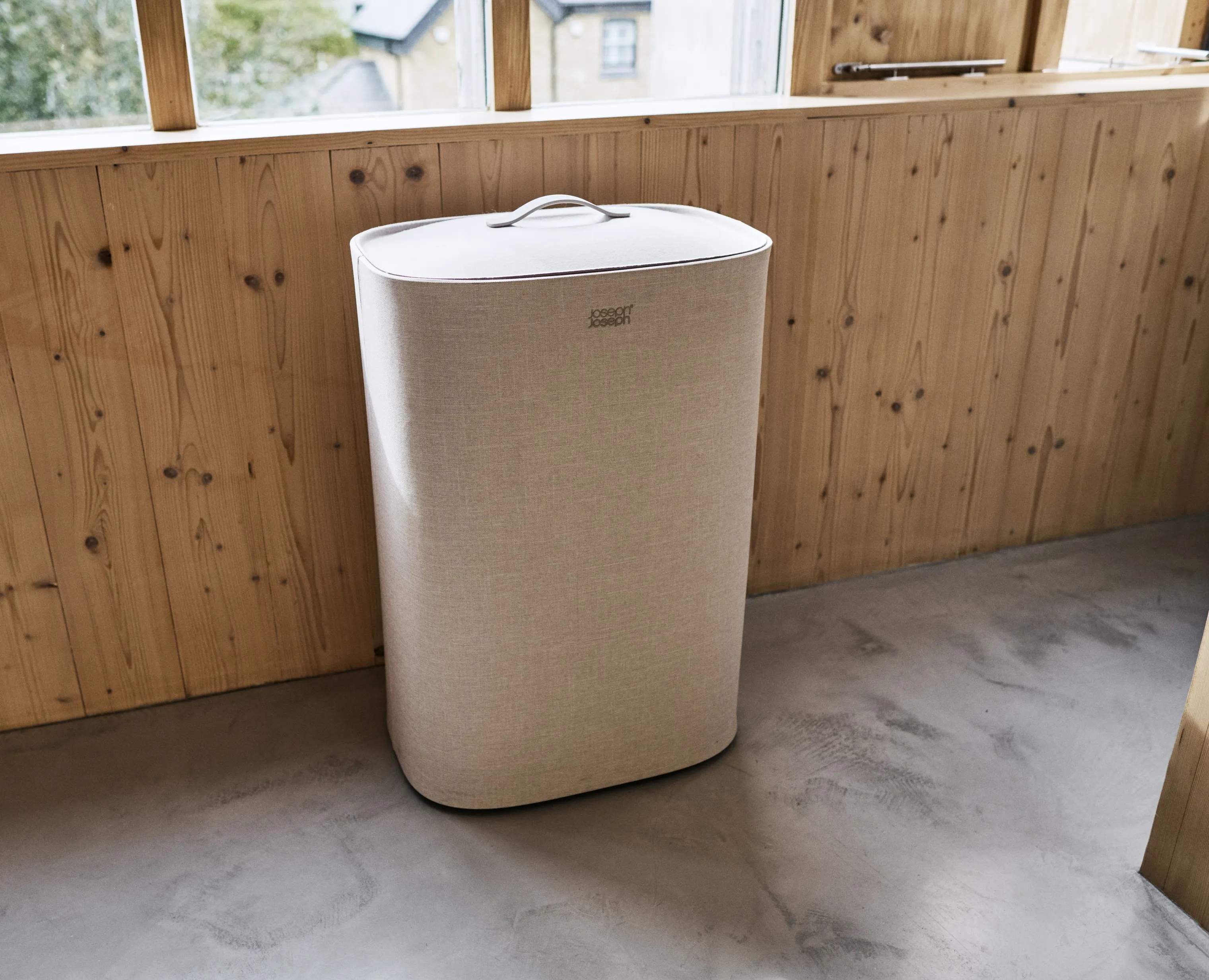 Joseph Joseph Vasketøjskurve Tota Vaskekurv i Pale Mushroom, 60 L, 2