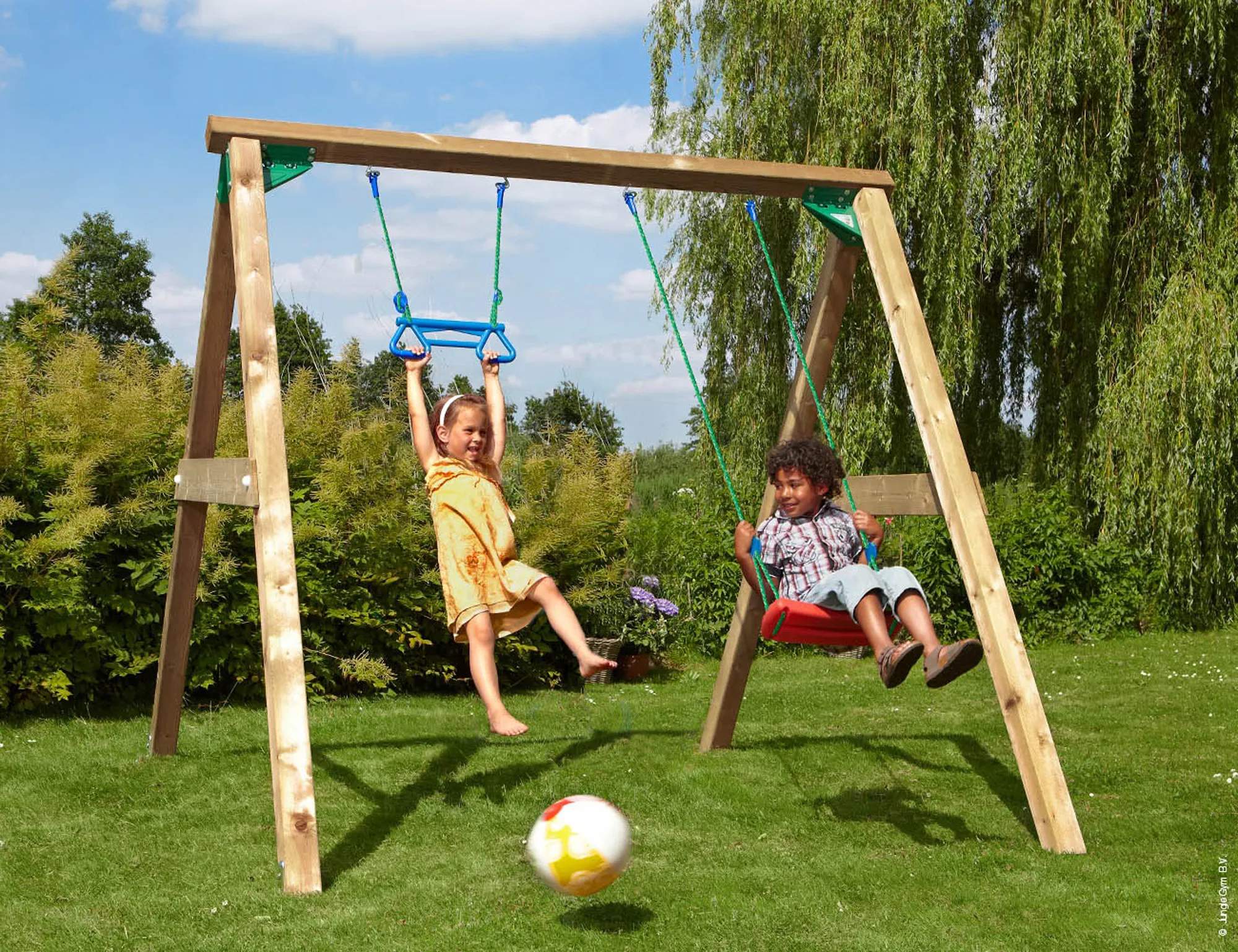 Swing Gyngestativ, natur, large