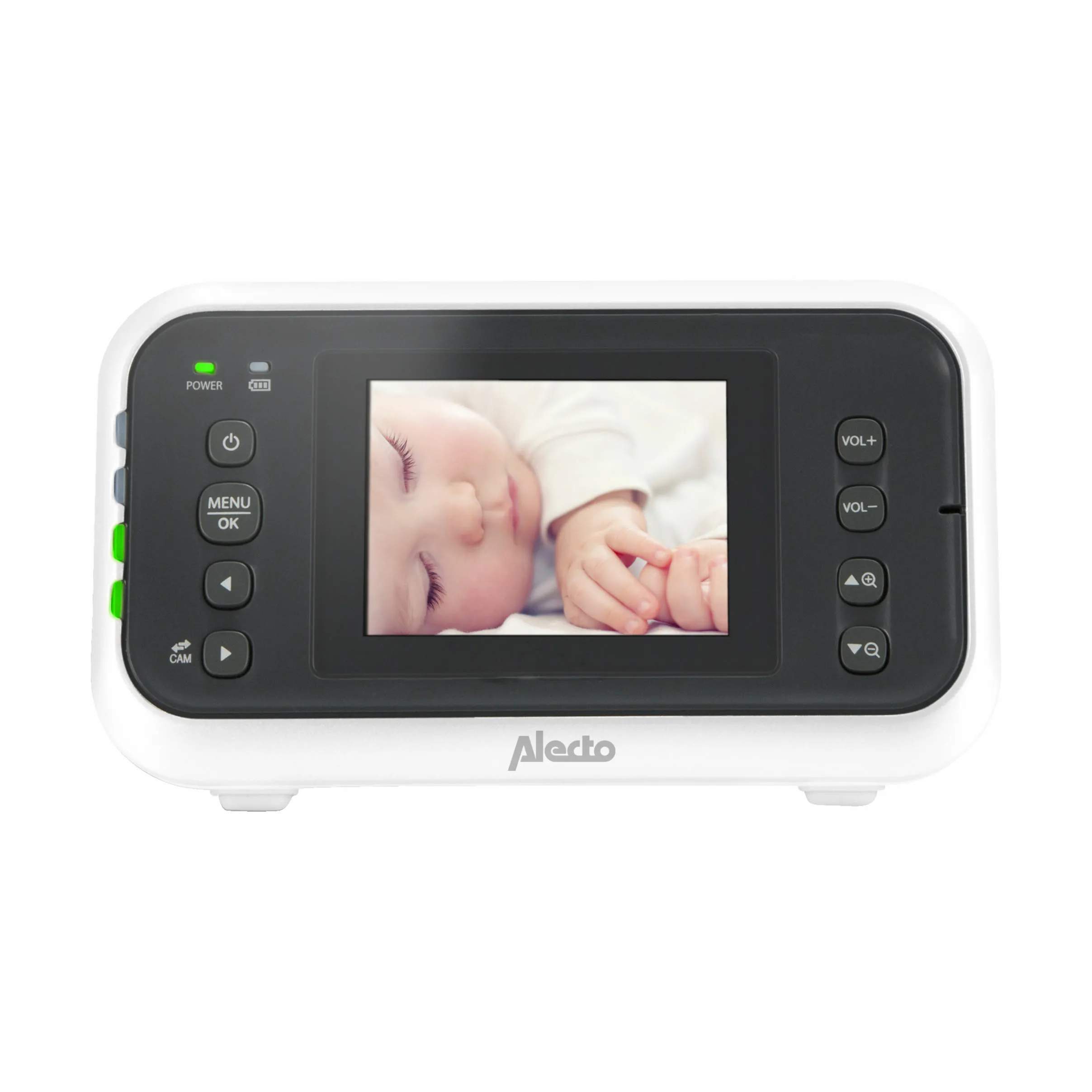 Alecto Baby Babyalarmer DVM-75 Babyalarm med video i Hvid, 2