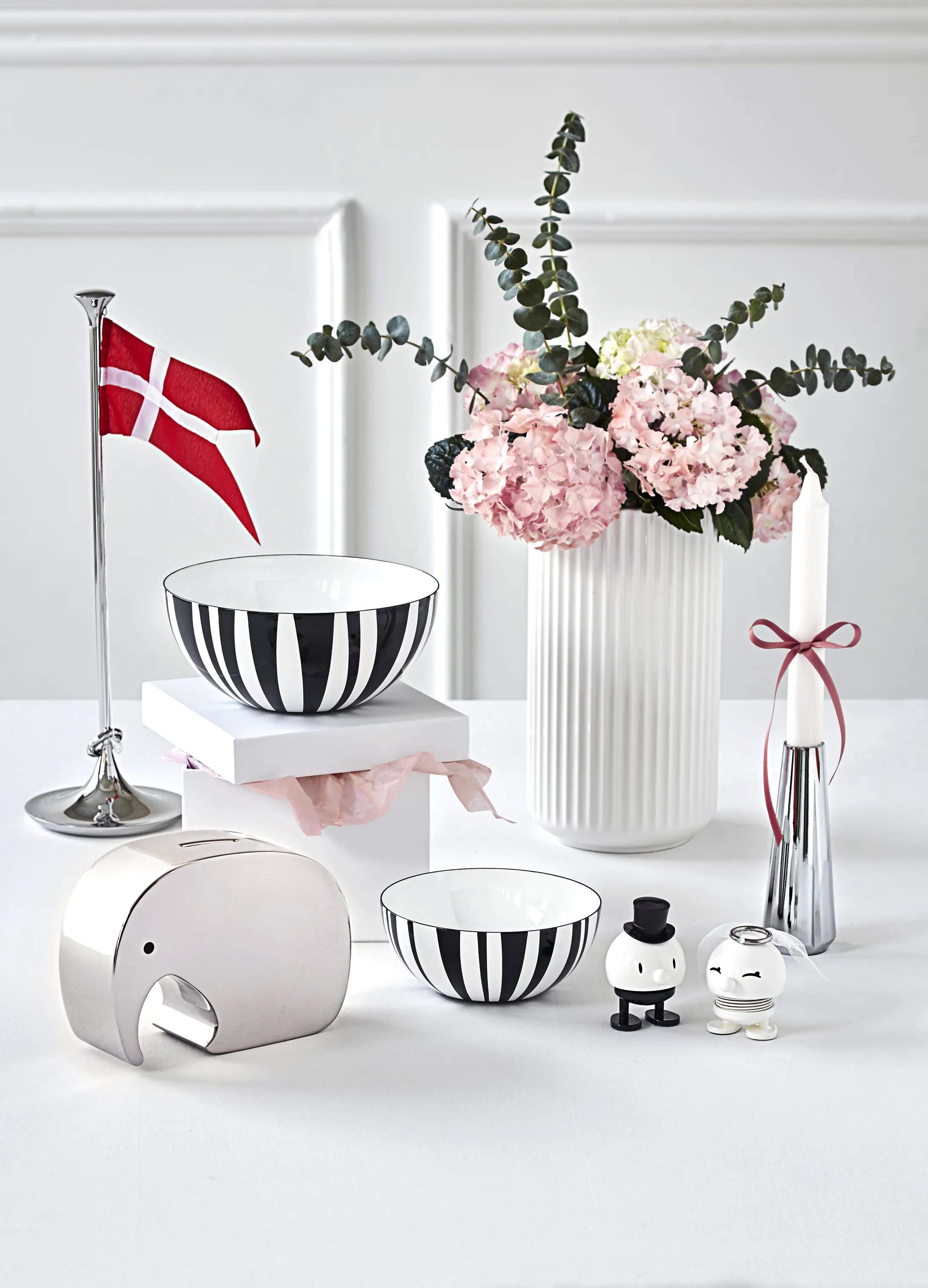 Cathrineholm Serveringsskåle Stripes Skål i Sort, 18 cm, 3